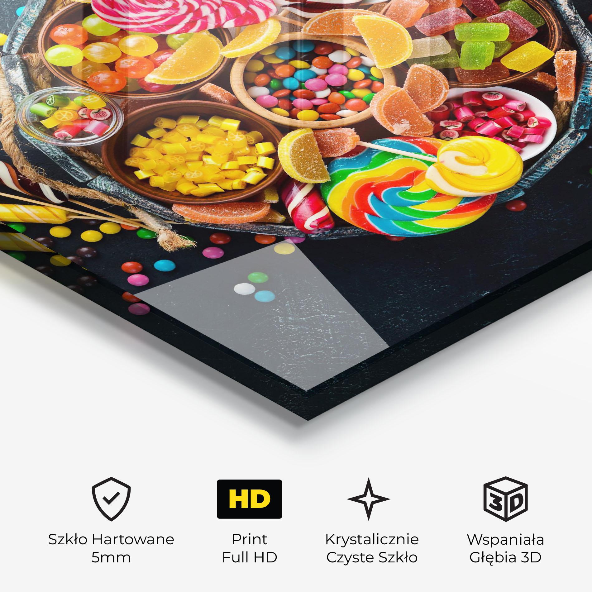 Obraz na Szkle Colorful Jelly mockup 3