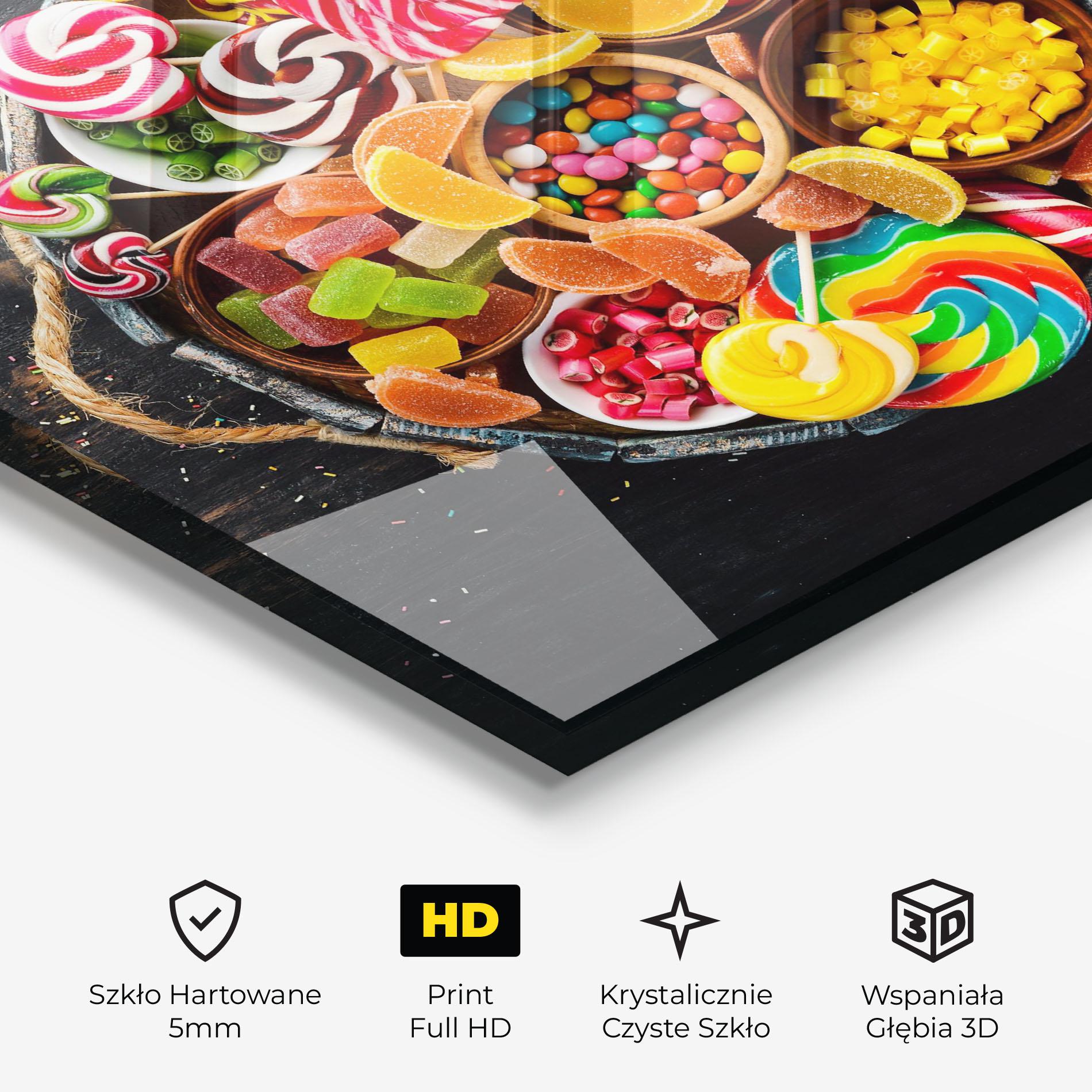 Obraz na Szkle Colorful Sweets mockup 3