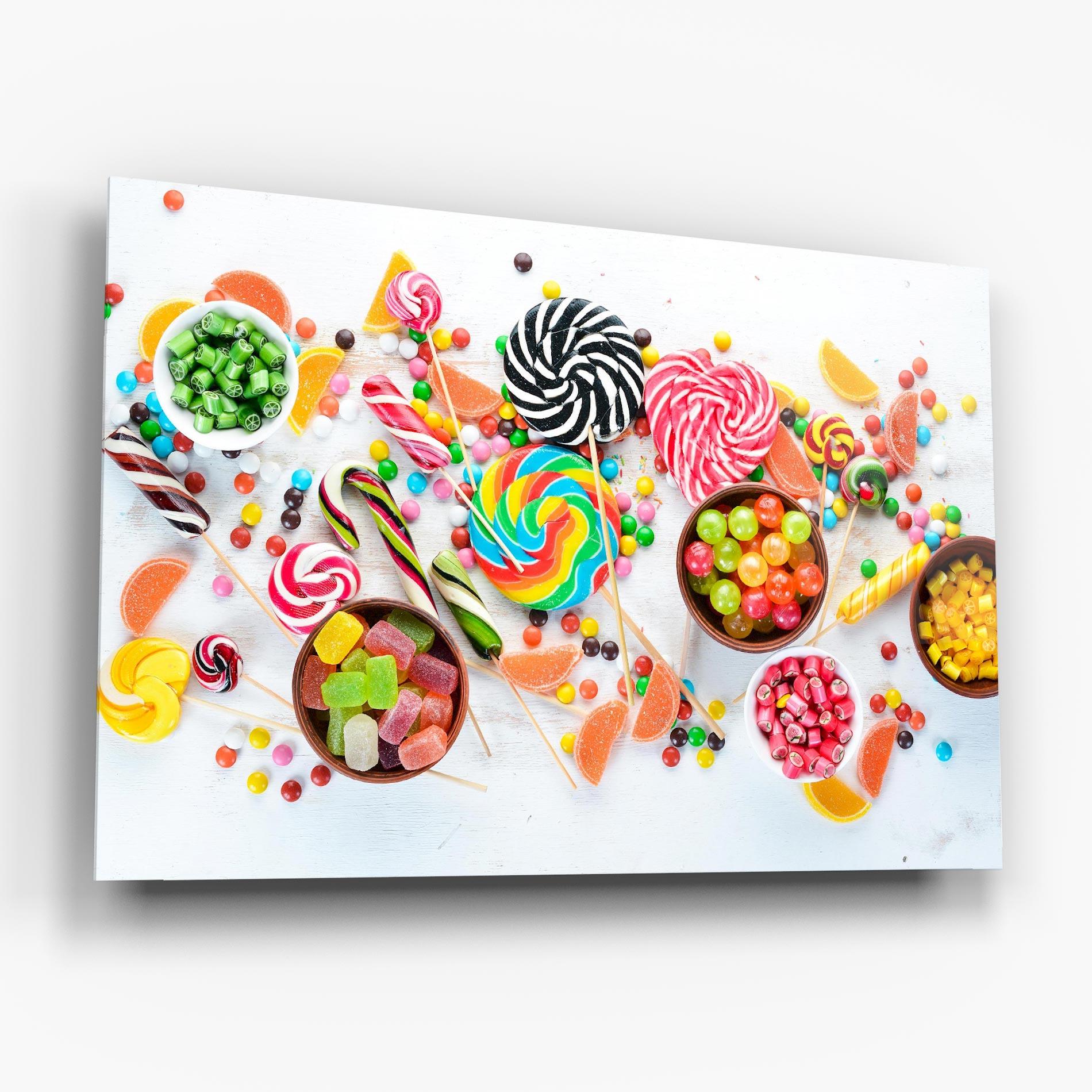Obraz na Szkle Colorful Candies Jelly mockup 6