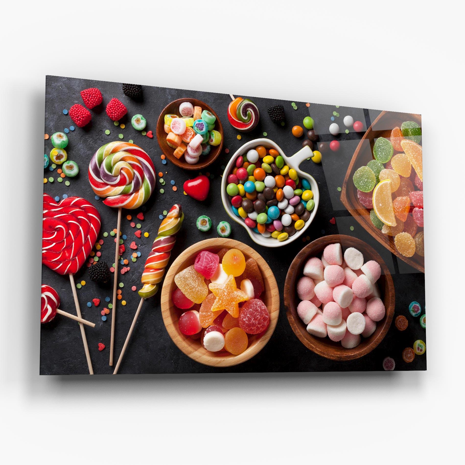 Obraz na Szkle Colorful Candies mockup 6