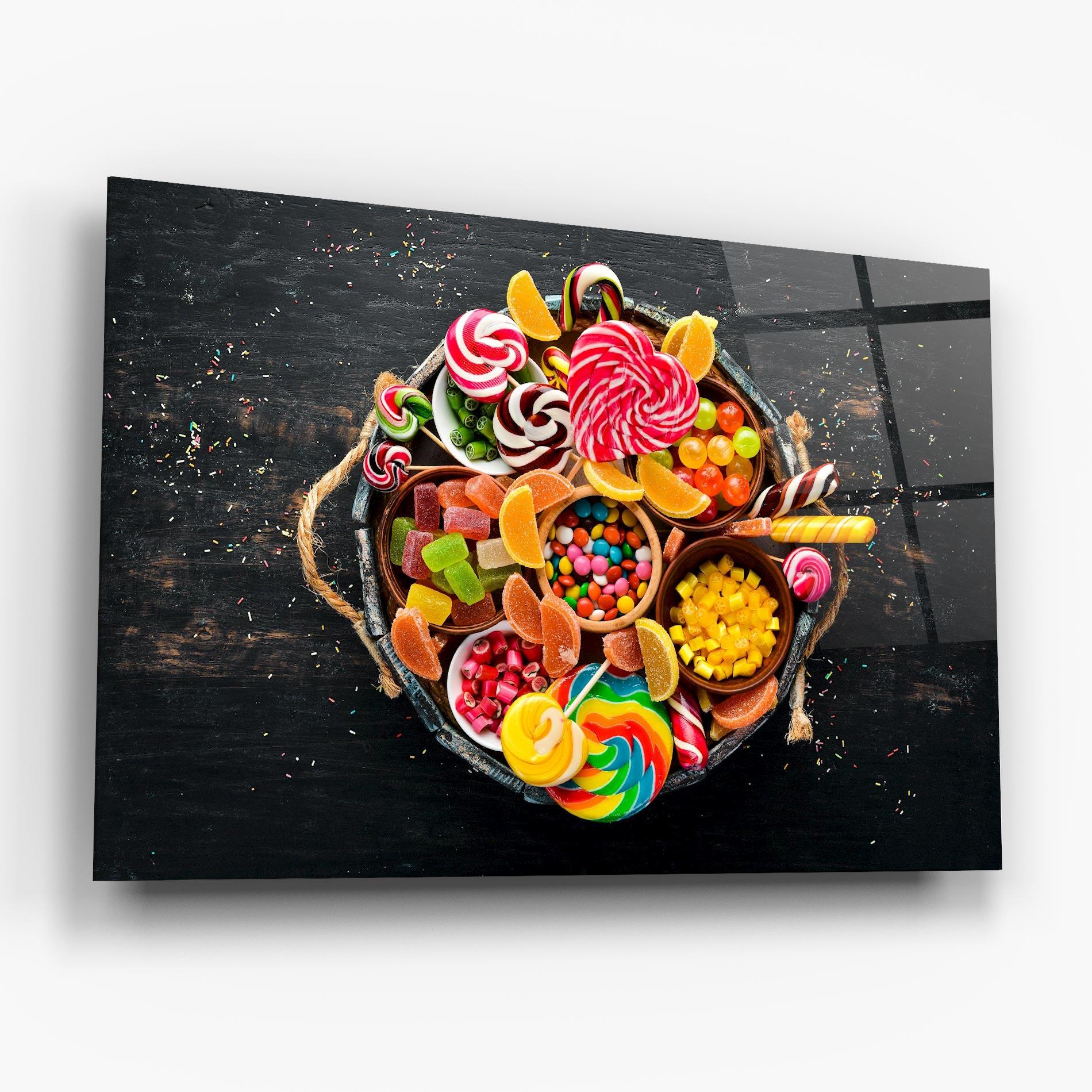 Obraz na Szkle Colorful Sweets mockup 6