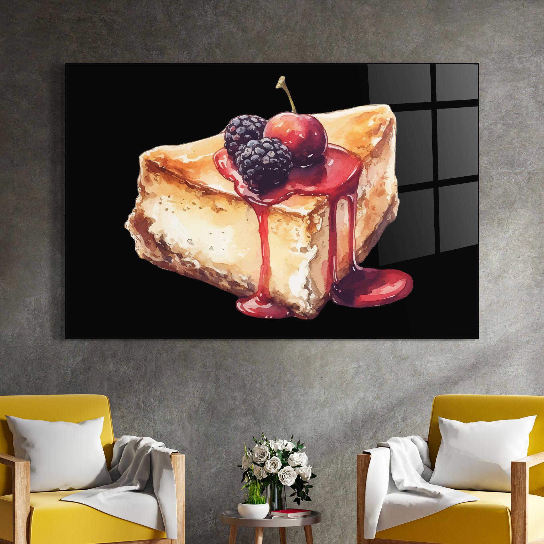 Obraz na Szkle Berries Pie mockup 4