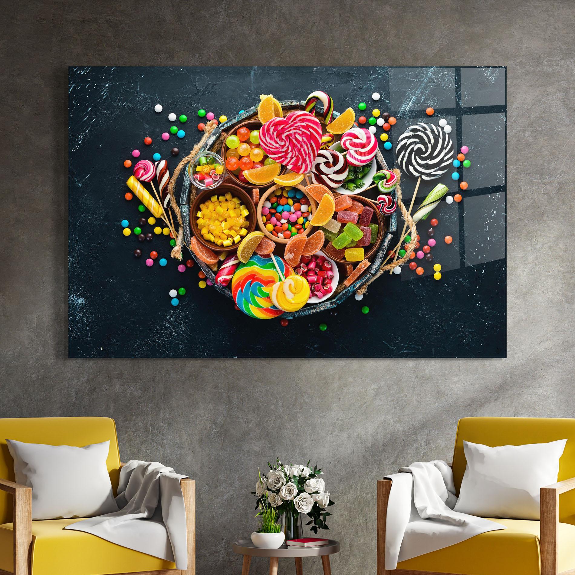 Obraz na Szkle Colorful Jelly mockup 4