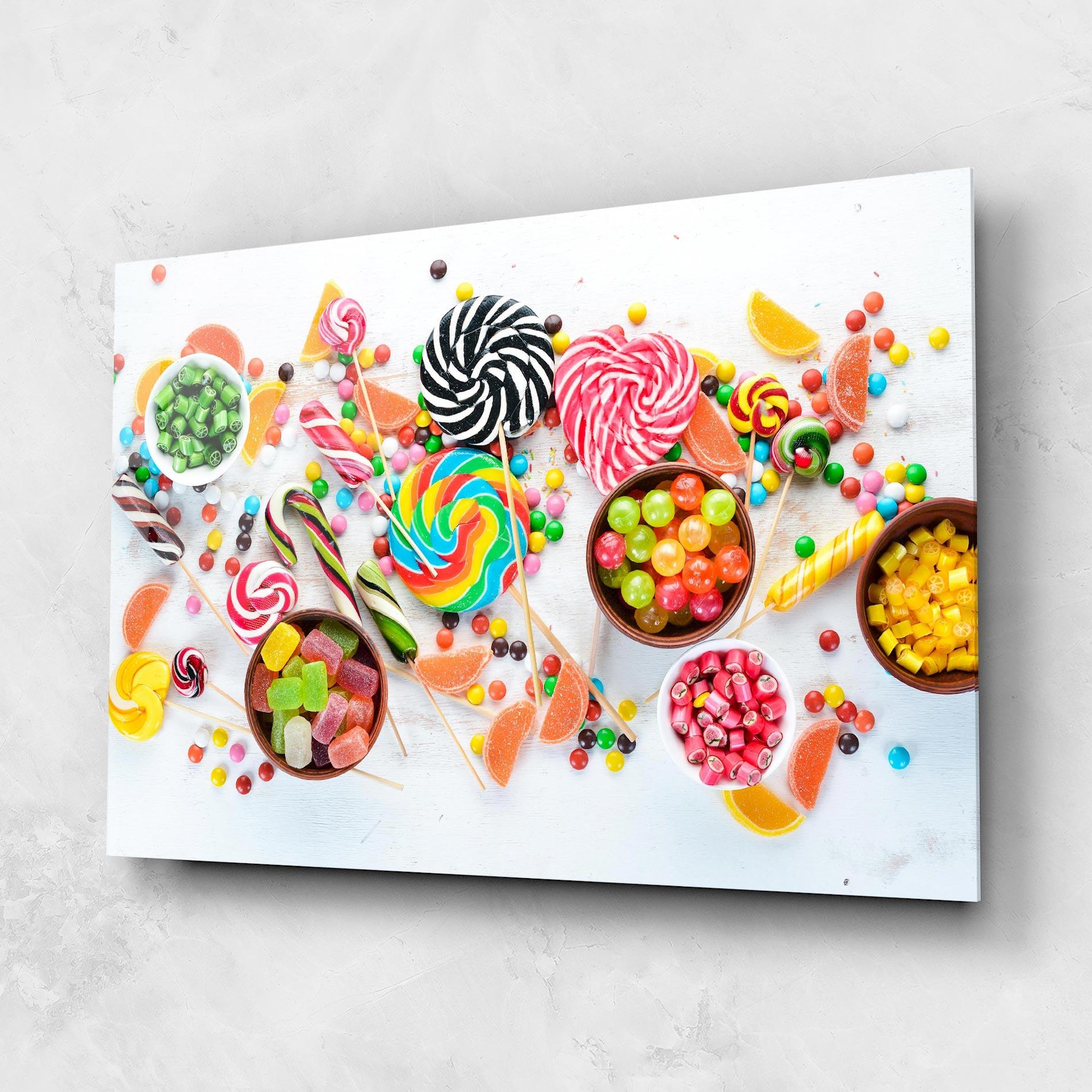 Obraz na Szkle Colorful Candies Jelly mockup 1