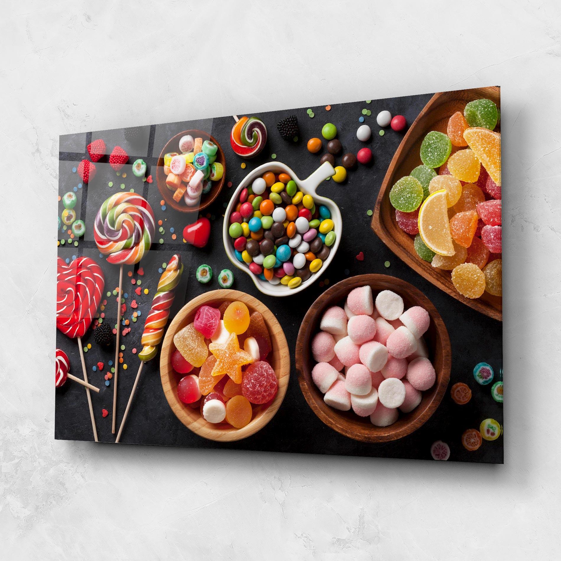 Obraz na Szkle Colorful Candies mockup 1