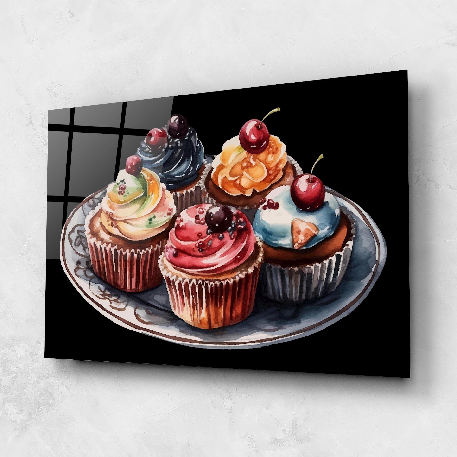 Obraz na Szkle Colorful Muffins mockup 1