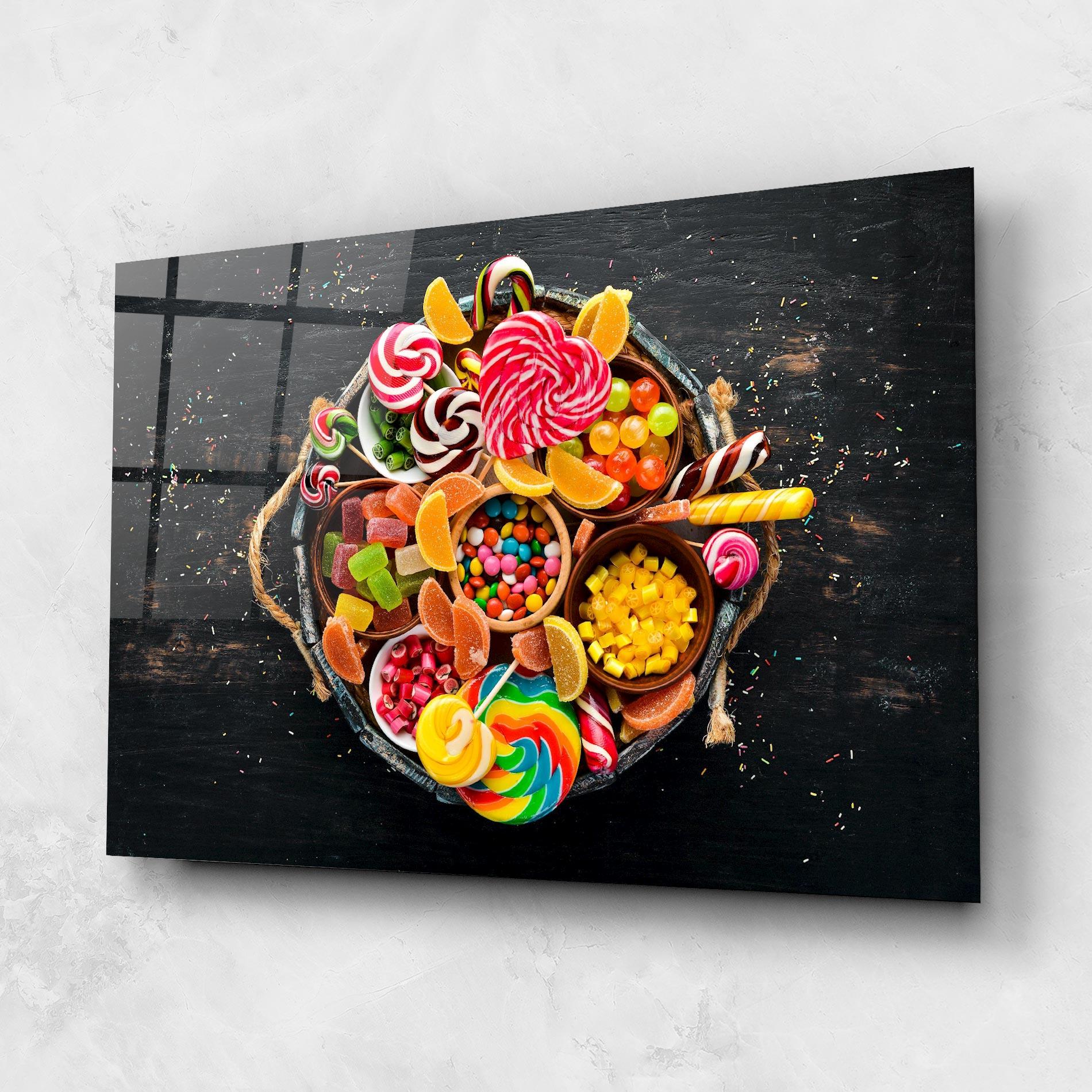 Obraz na Szkle Colorful Sweets mockup 1