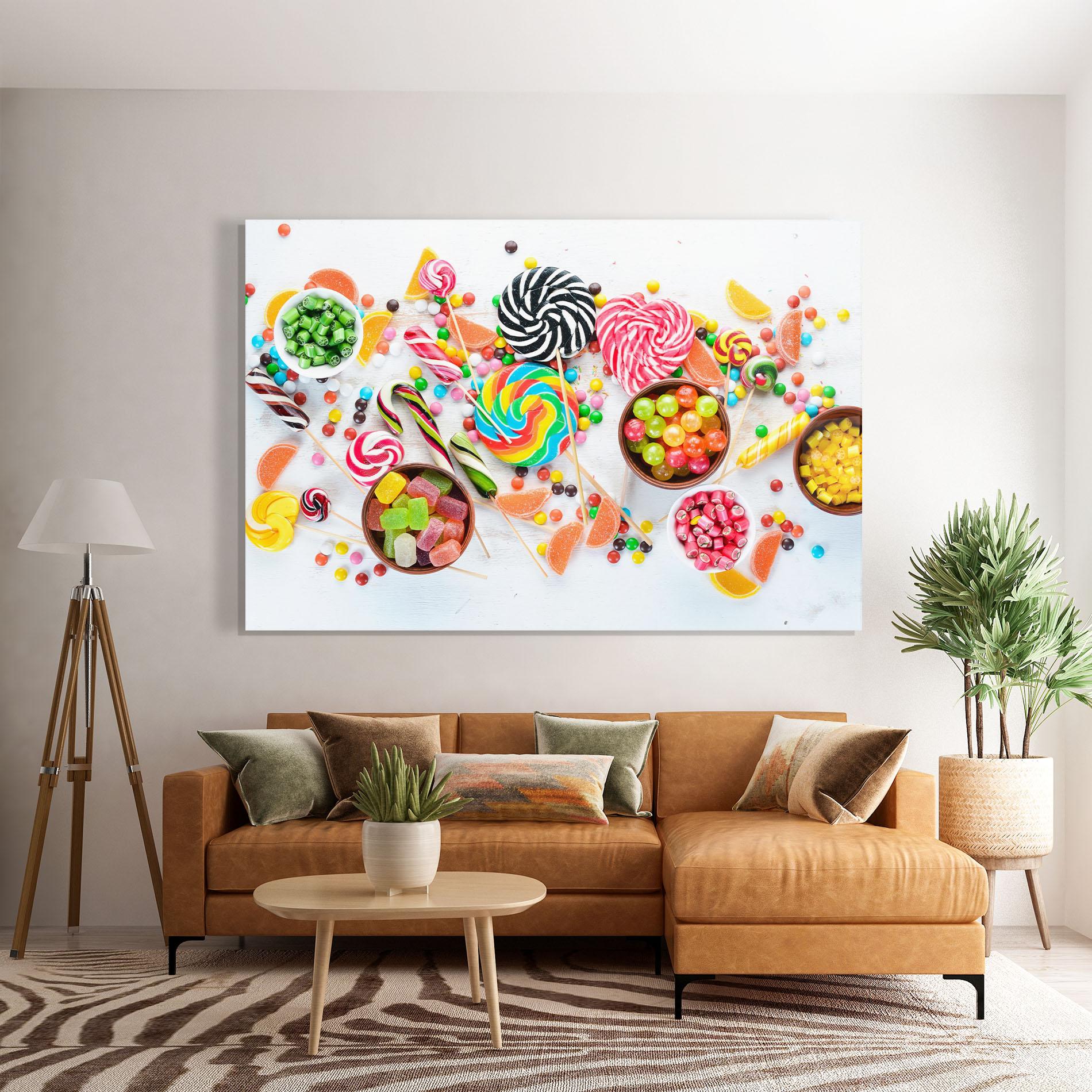 Obraz na Szkle Colorful Candies Jelly mockup 7