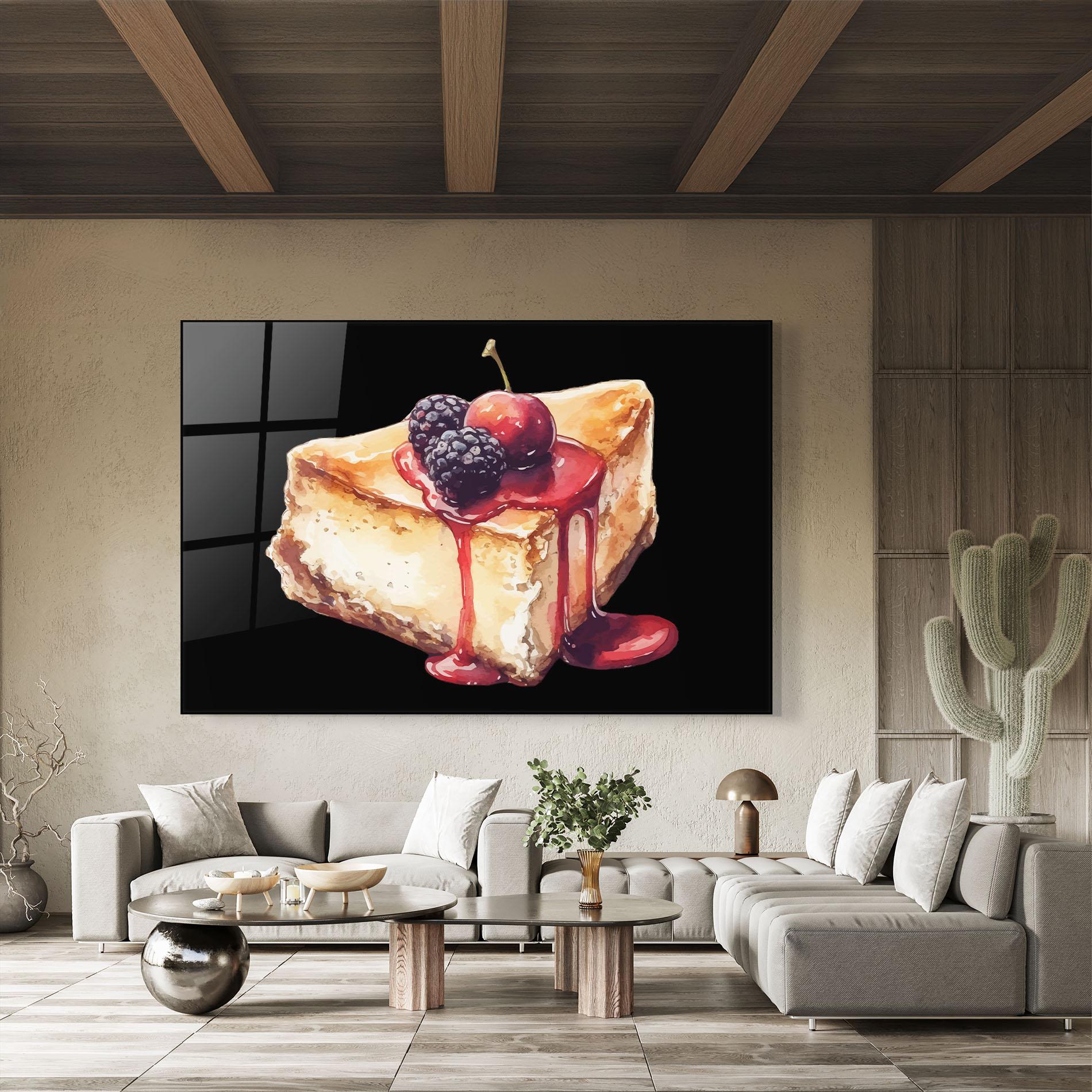 Obraz na Szkle Berries Pie mockup 8