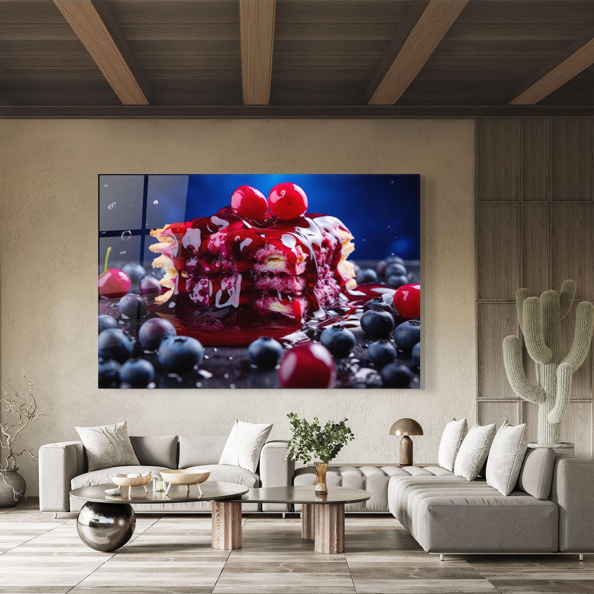 Obraz na Szkle Blueberry Syrup mockup 8