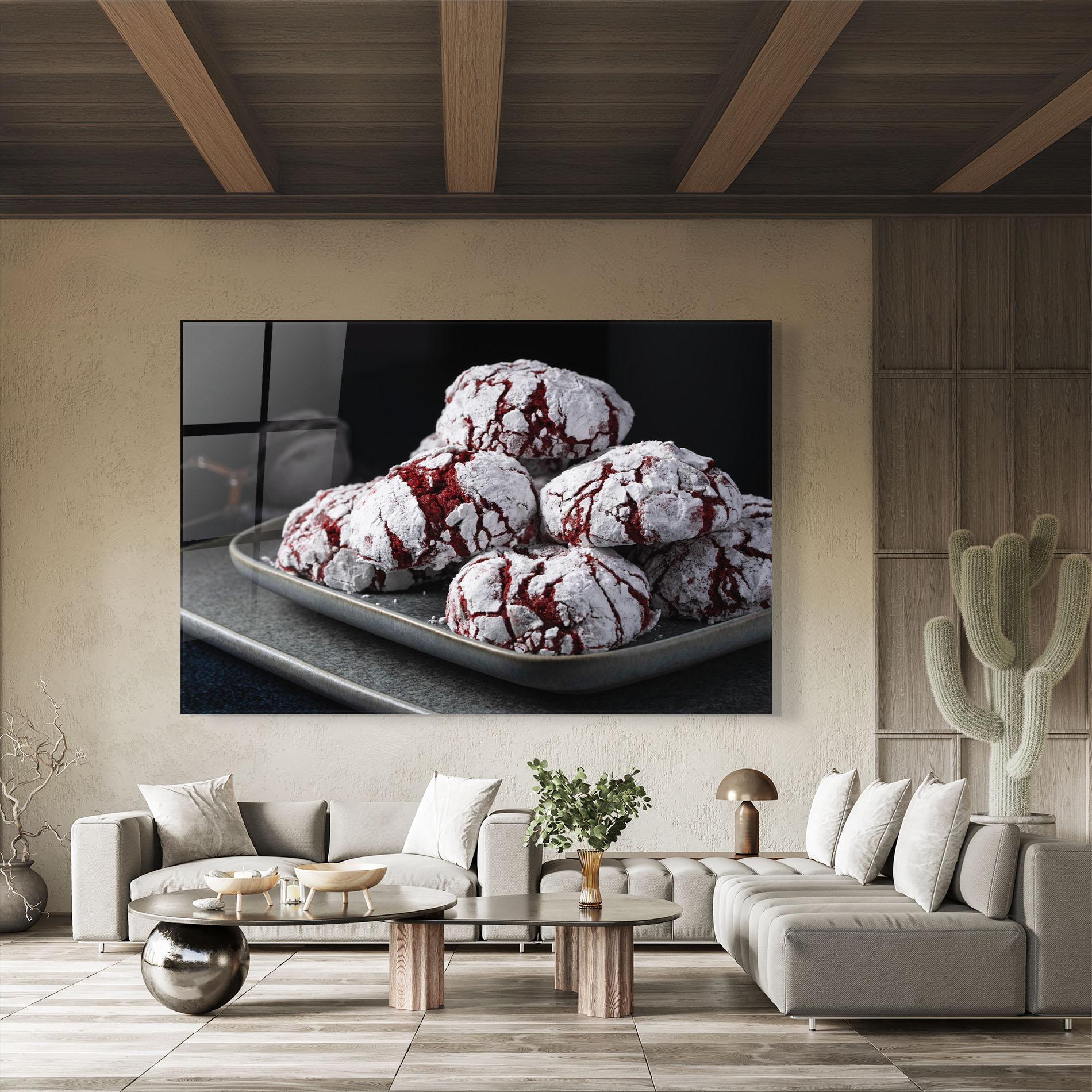 Obraz na Szkle Cherry Cookie mockup 8