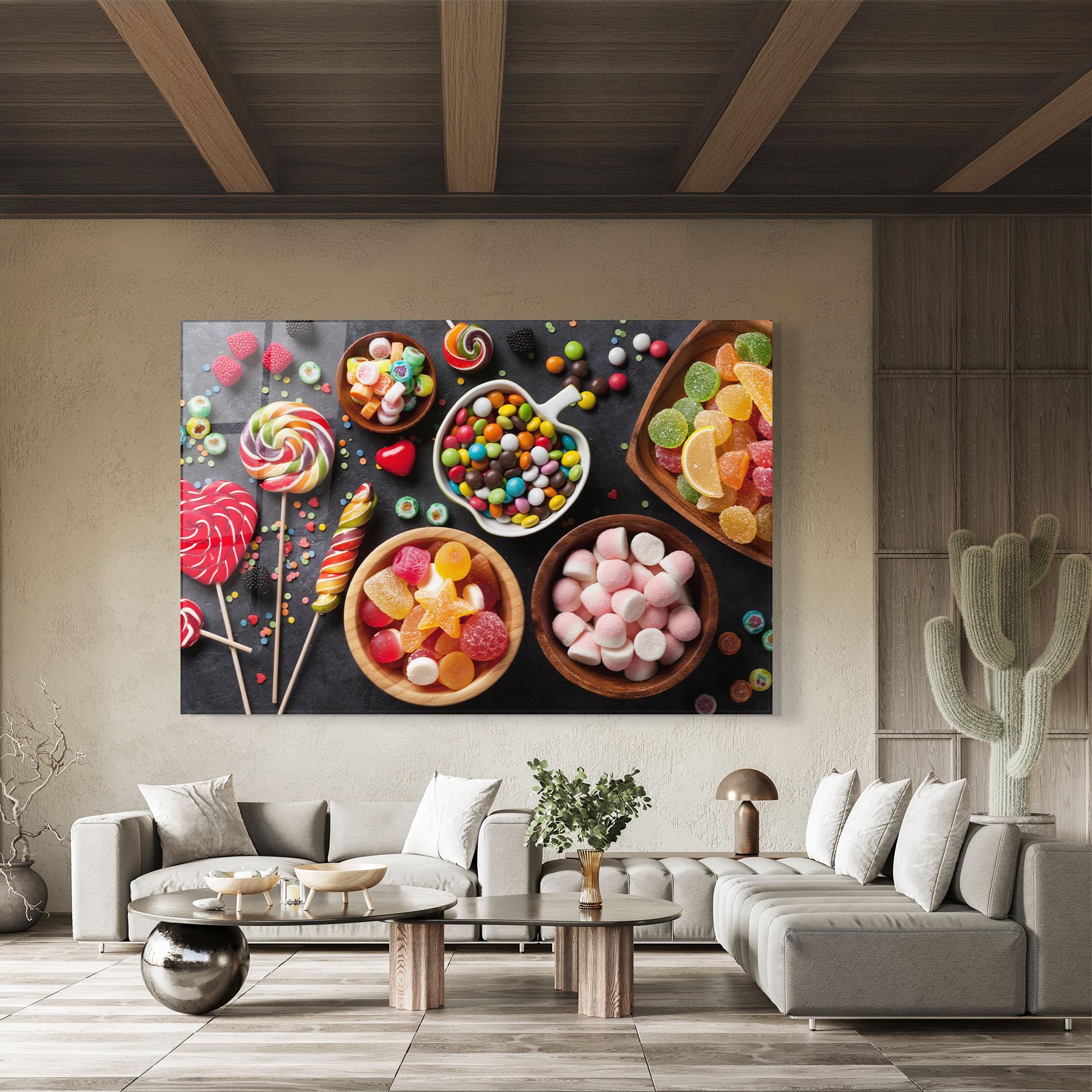 Obraz na Szkle Colorful Candies mockup 8