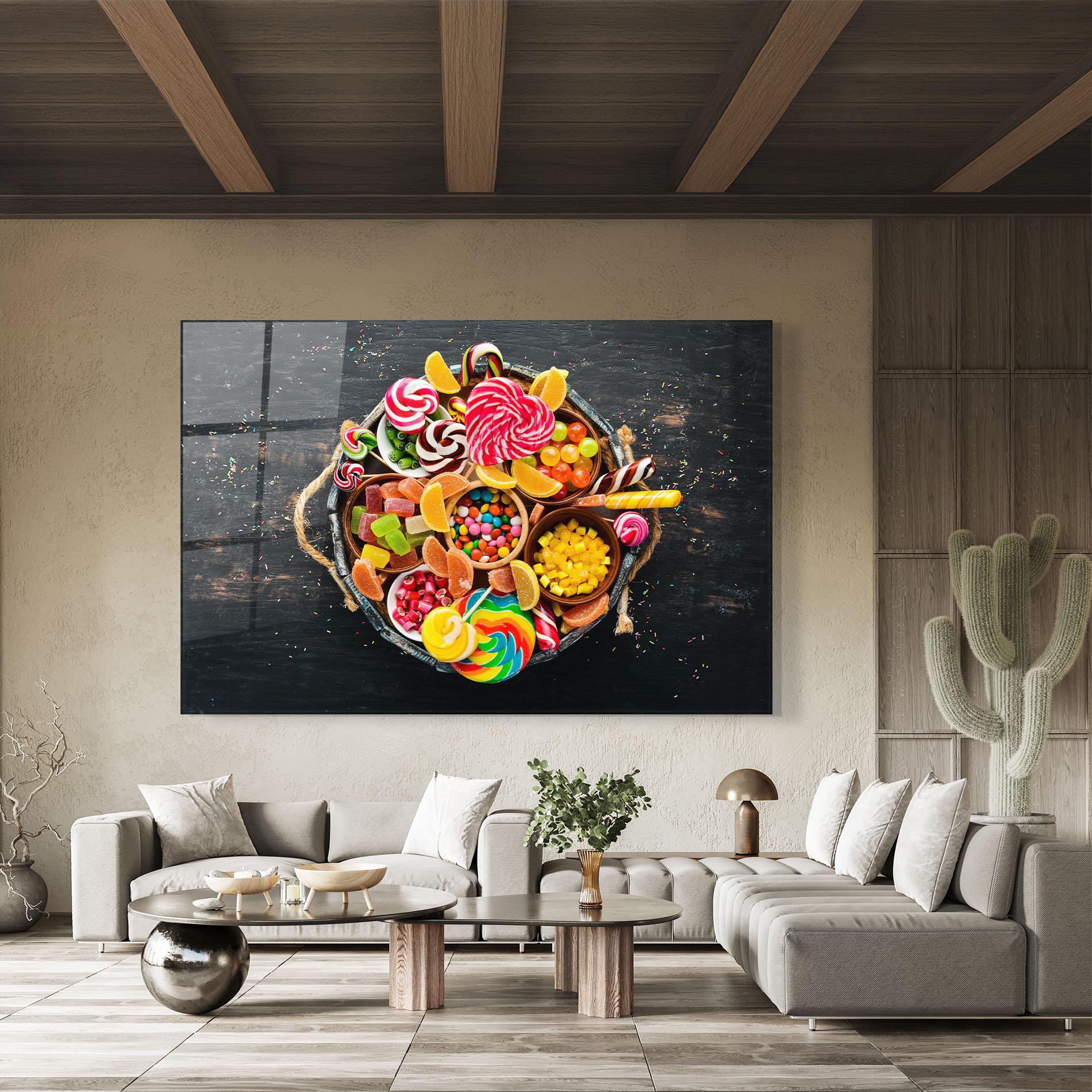 Obraz na Szkle Colorful Sweets mockup 8