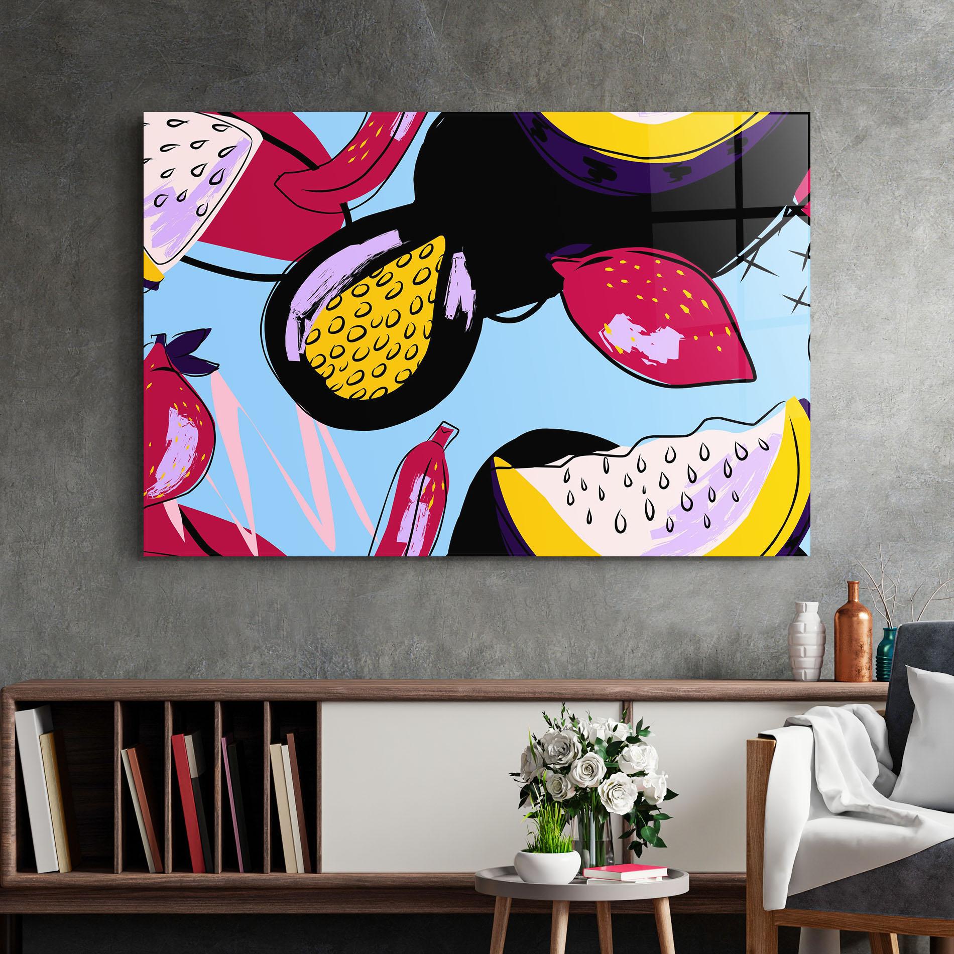 Obraz na Szkle Colorful Fruits mockup 2