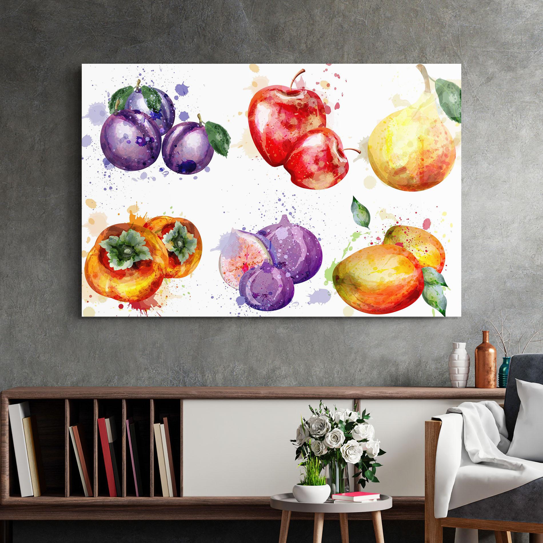 Obraz na Szkle Fruits Art mockup 2
