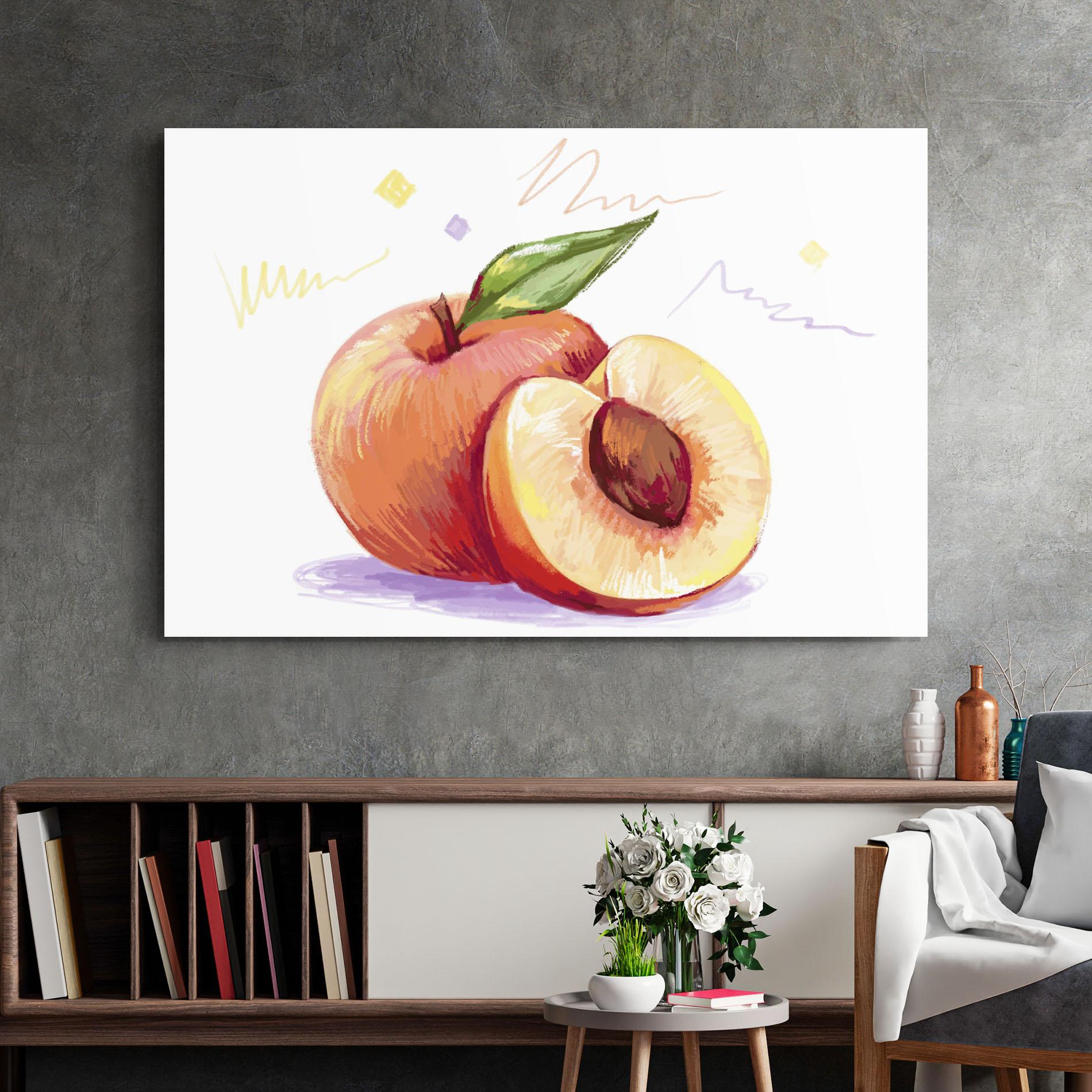 Obraz na Szkle Hand Drawn Fruit mockup 2