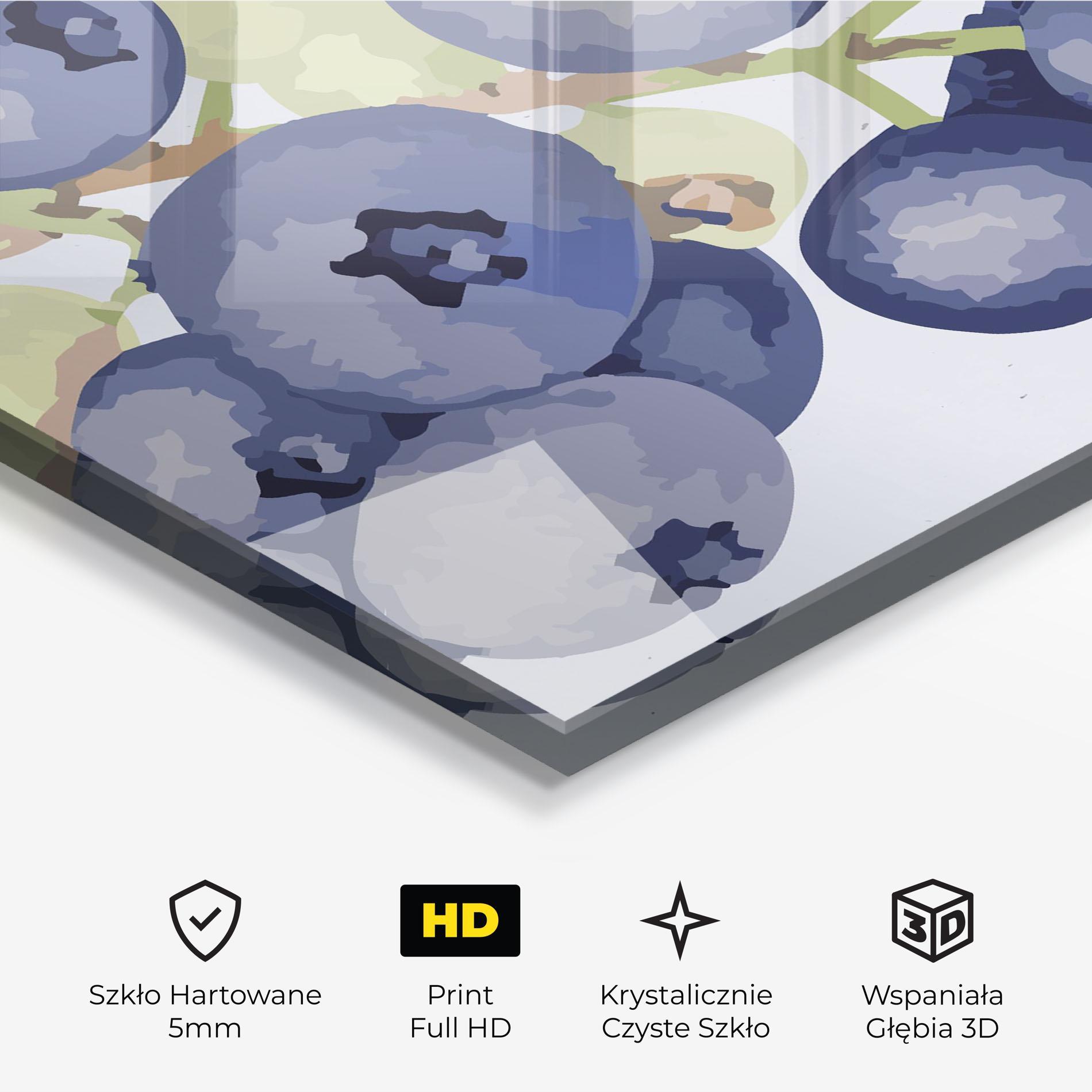 Obraz na Szkle Blueberries Art mockup 3