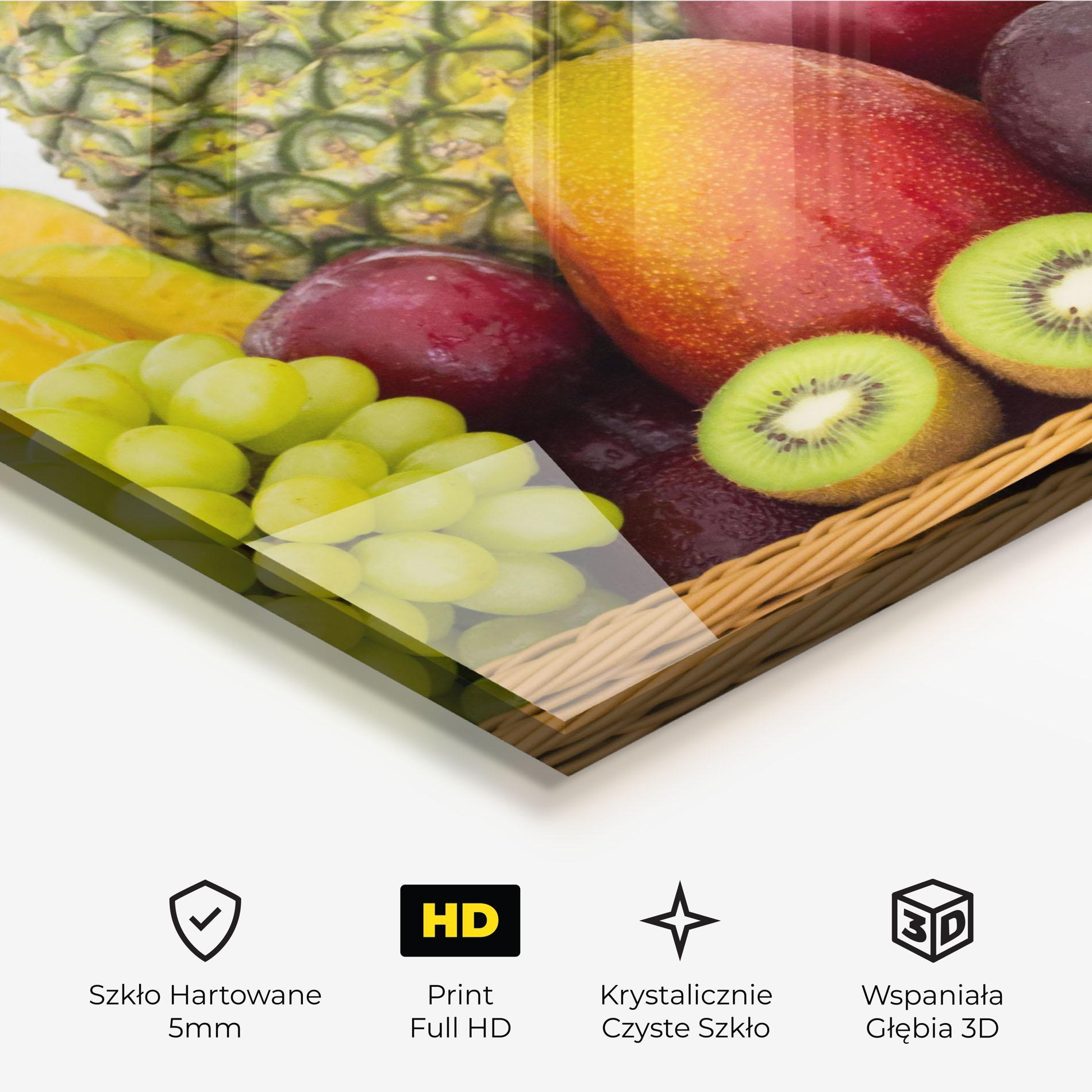 Obraz na Szkle Fruit Basket mockup 3