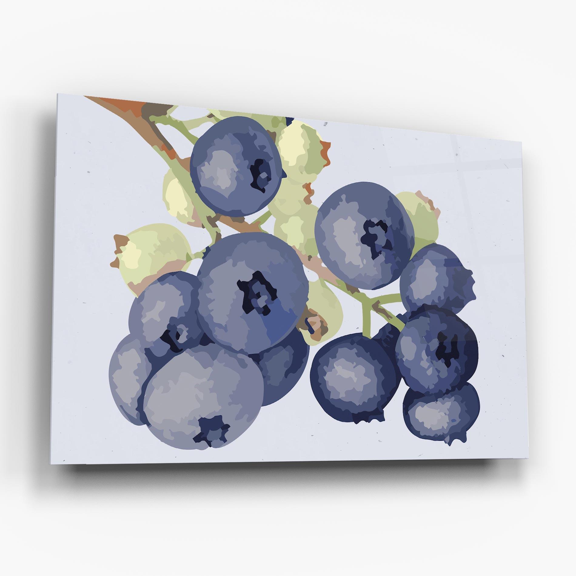Obraz na Szkle Blueberries Art mockup 6
