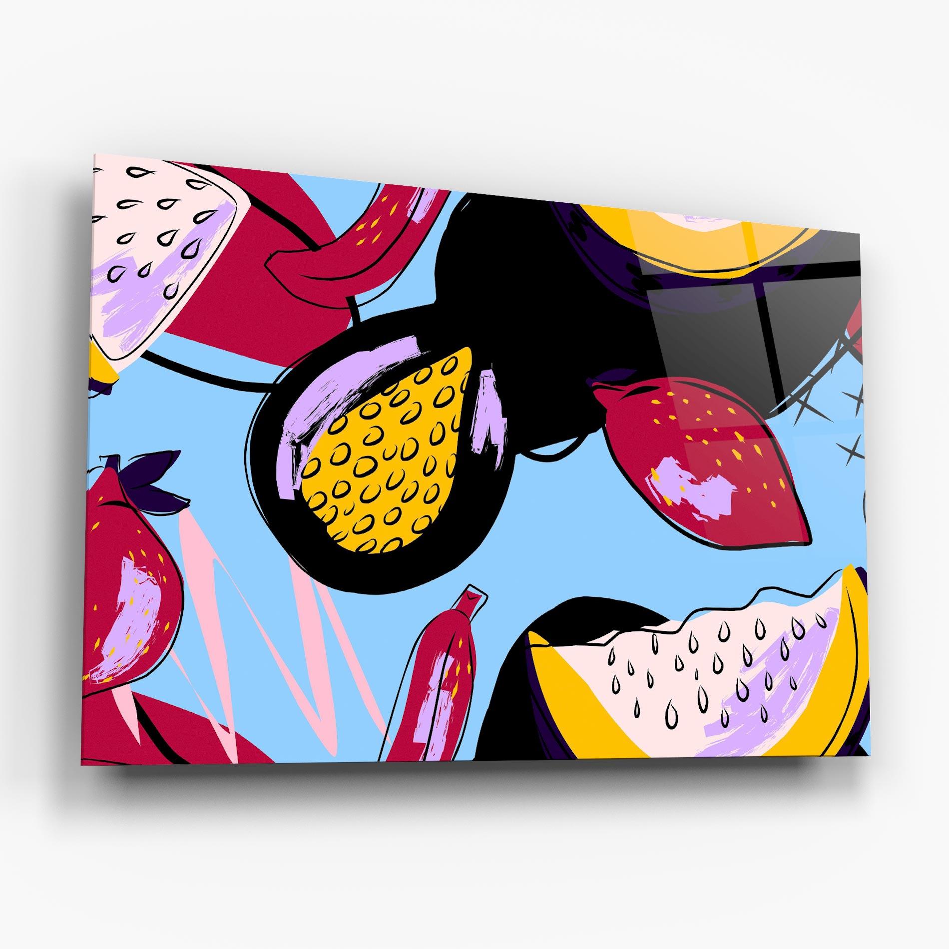 Obraz na Szkle Colorful Fruits mockup 6