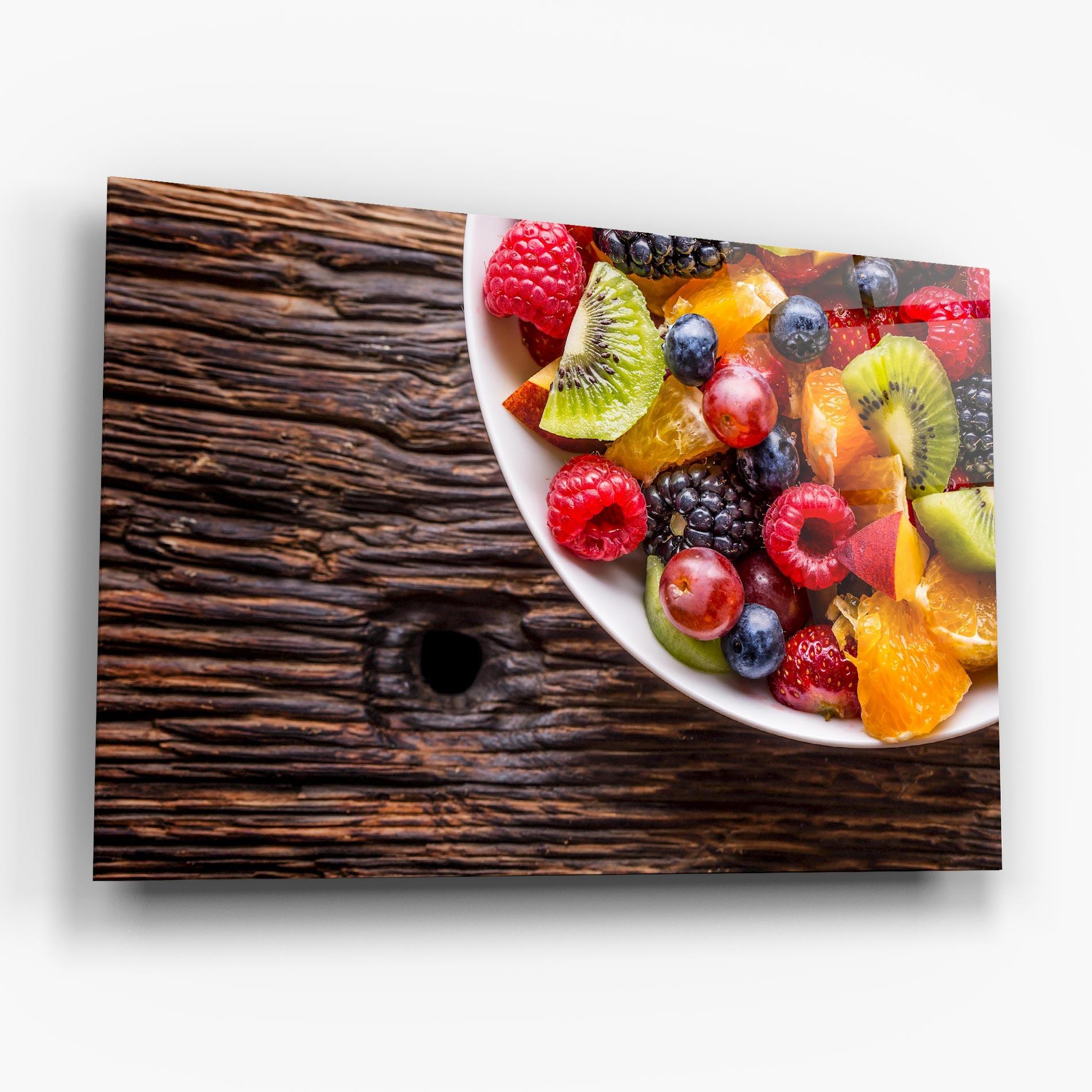 Obraz na Szkle Fresh Fruit Salad mockup 6