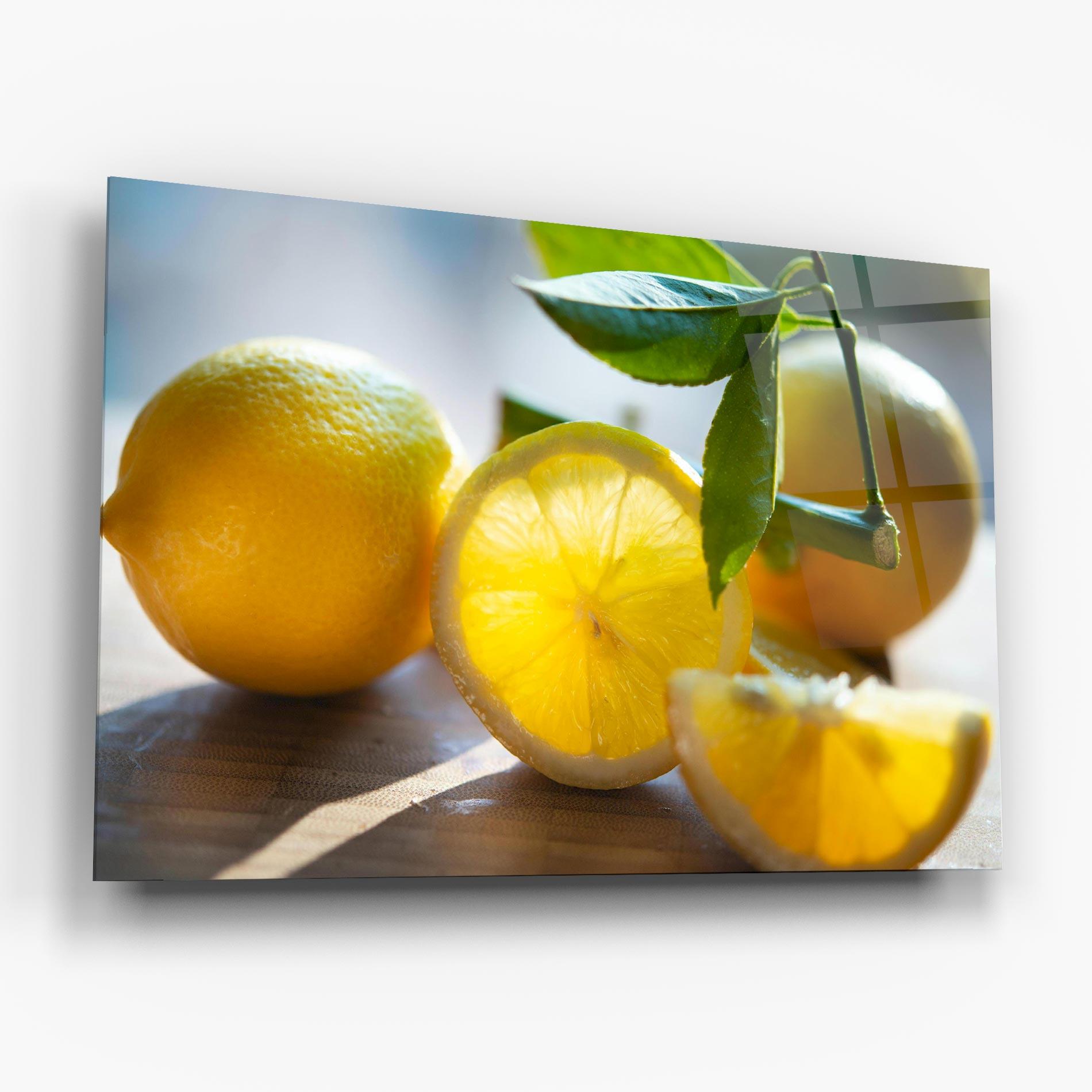 Obraz na Szkle Lemon In The Sun mockup 6
