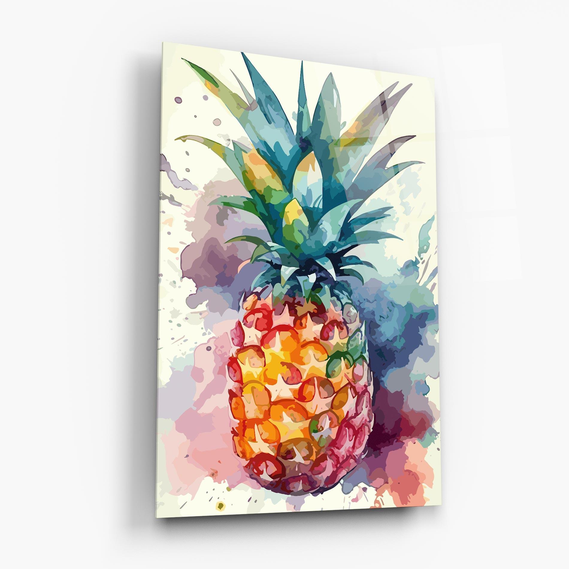 Obraz na Szkle Colorful Pineapple mockup 6