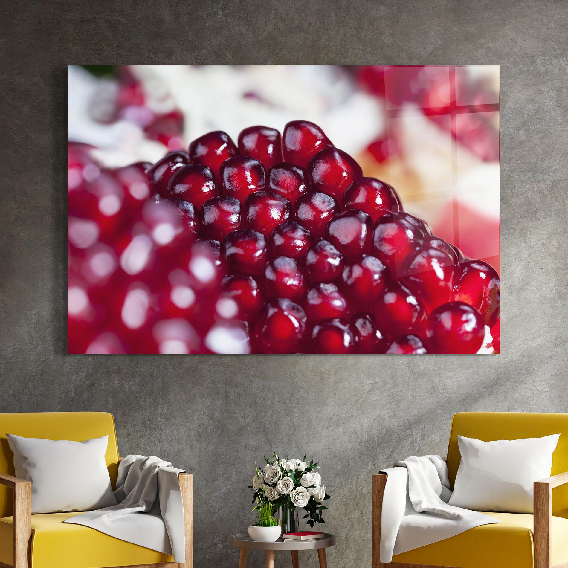 Obraz na Szkle Close Up Pomegranate mockup 4