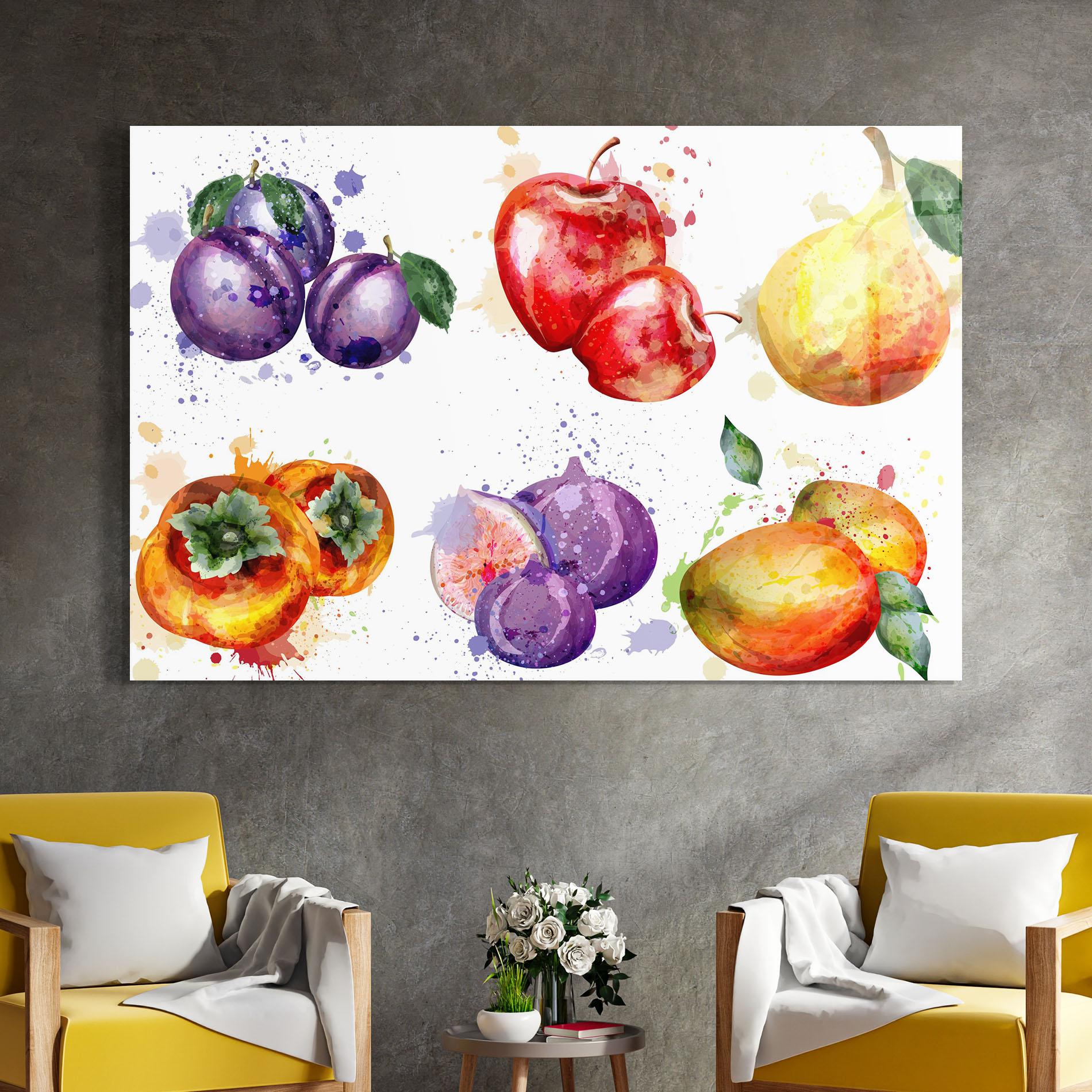 Obraz na Szkle Fruits Art mockup 4