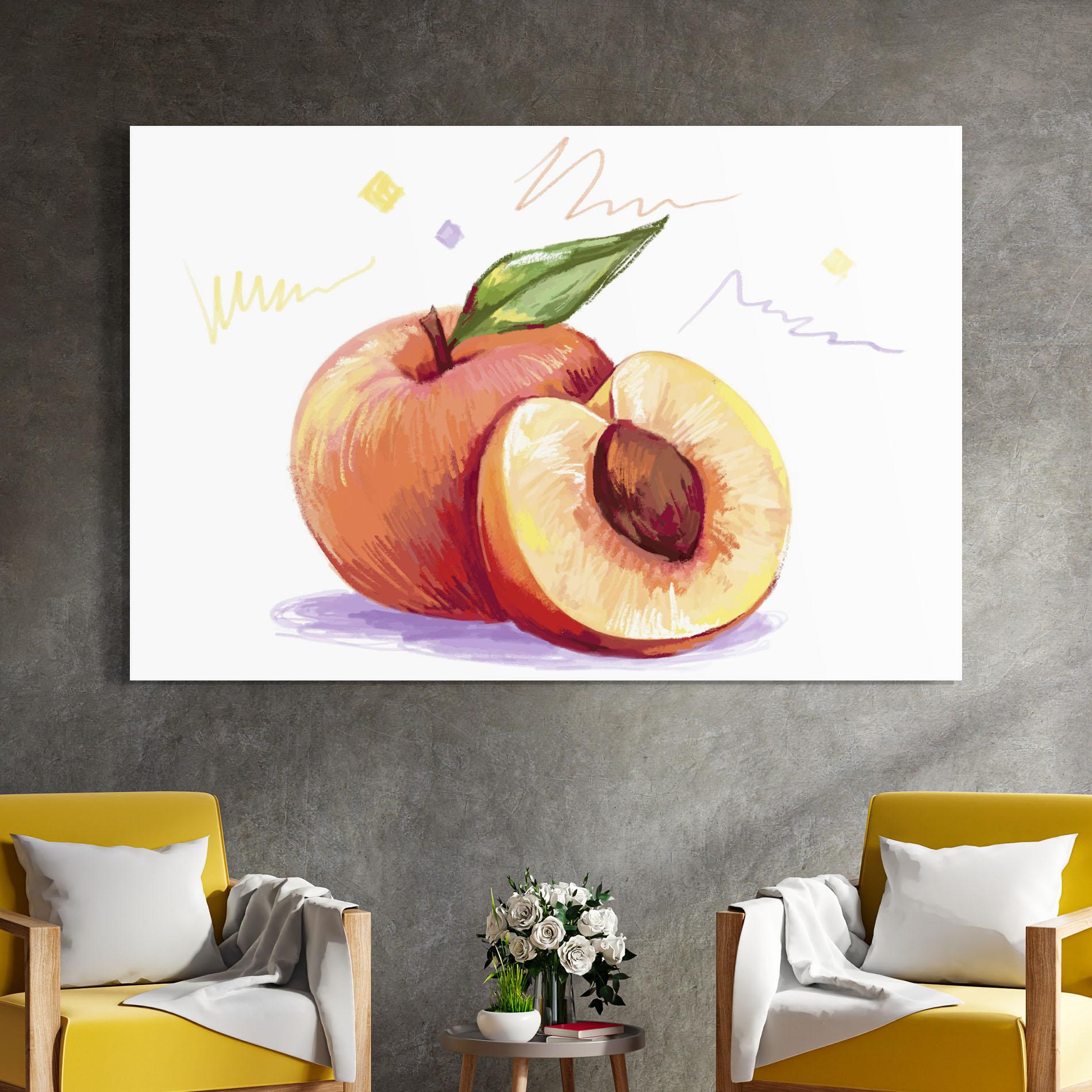 Obraz na Szkle Hand Drawn Fruit mockup 4