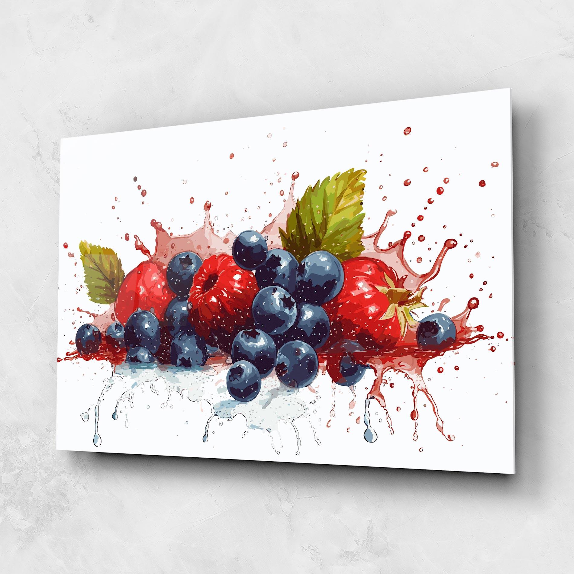 Obraz na Szkle Berries Art mockup 1