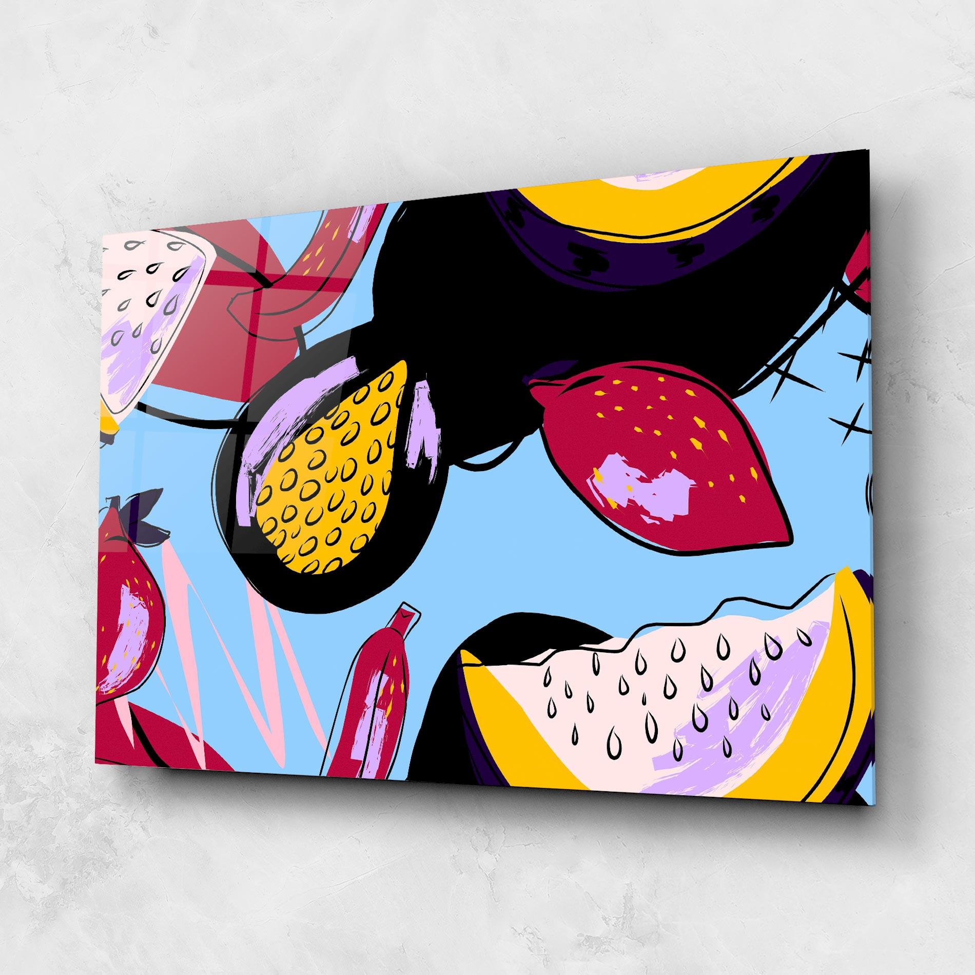 Obraz na Szkle Colorful Fruits mockup 1