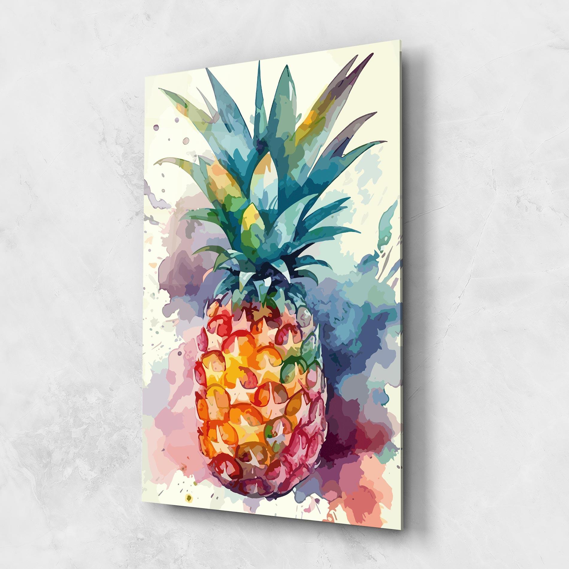 Obraz na Szkle Colorful Pineapple mockup 1