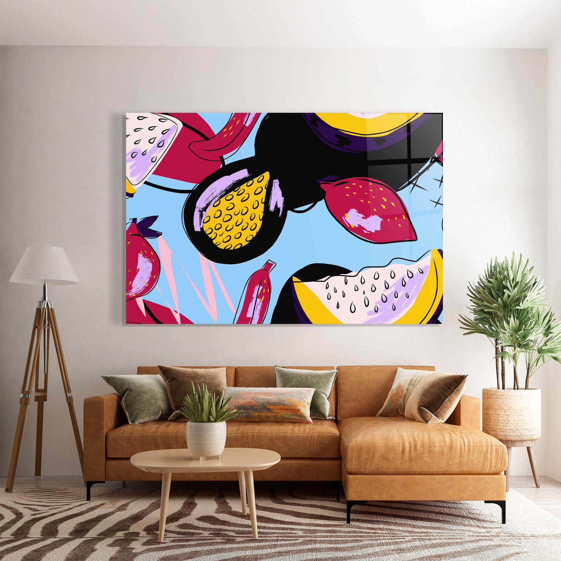 Obraz na Szkle Colorful Fruits mockup 7