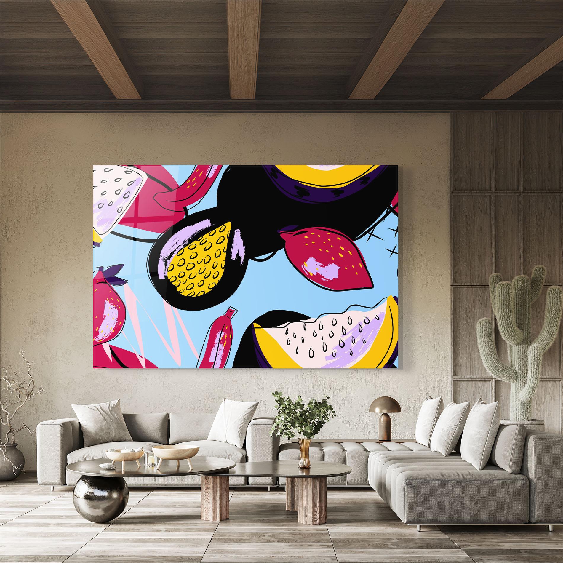 Obraz na Szkle Colorful Fruits mockup 8