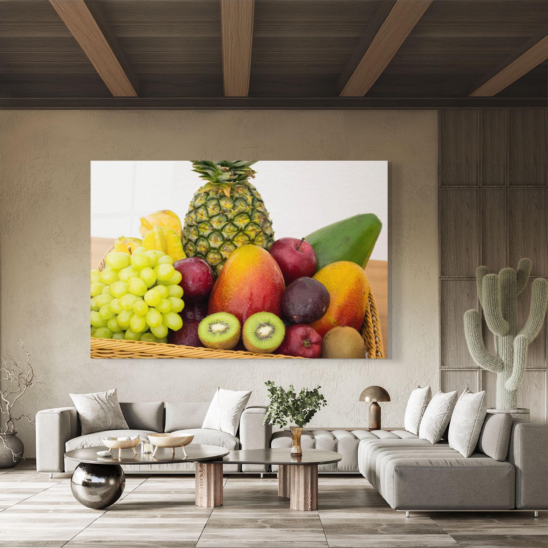 Obraz na Szkle Fruit Basket mockup 8