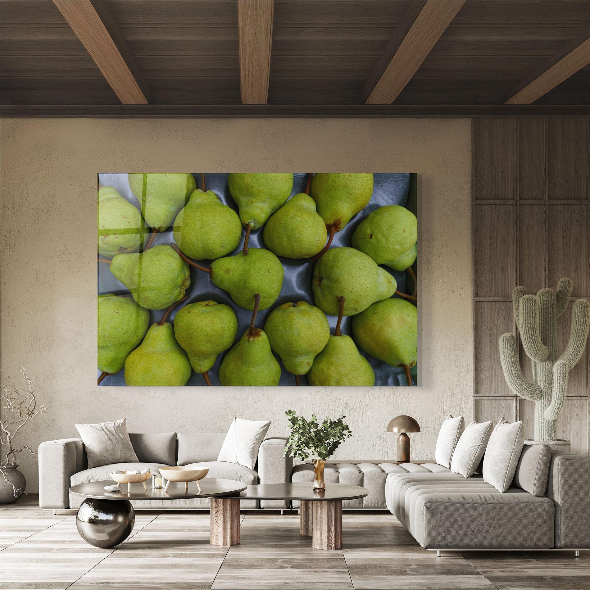 Obraz na Szkle Green Pear mockup 8