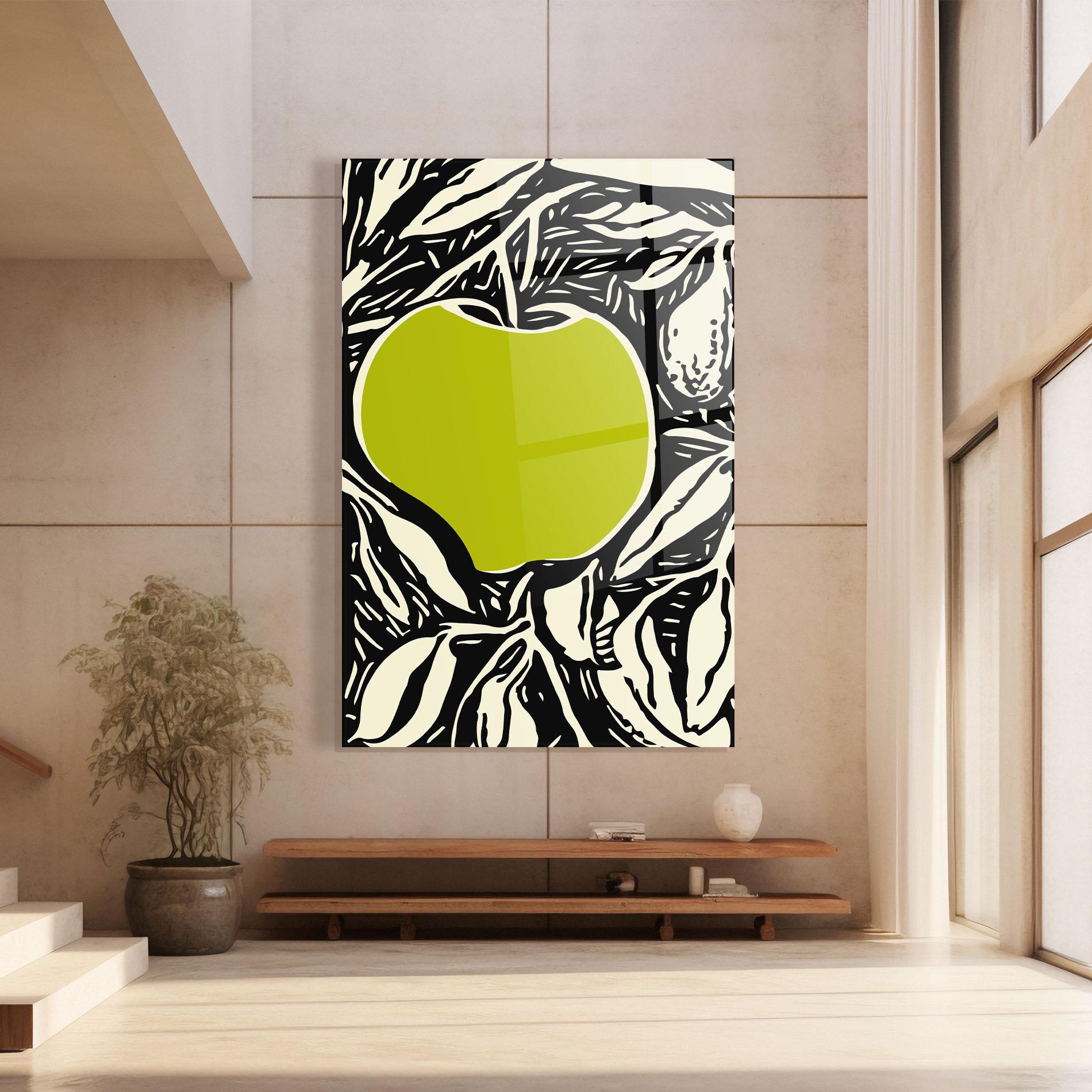 Obraz na Szkle Green Apple mockup 8