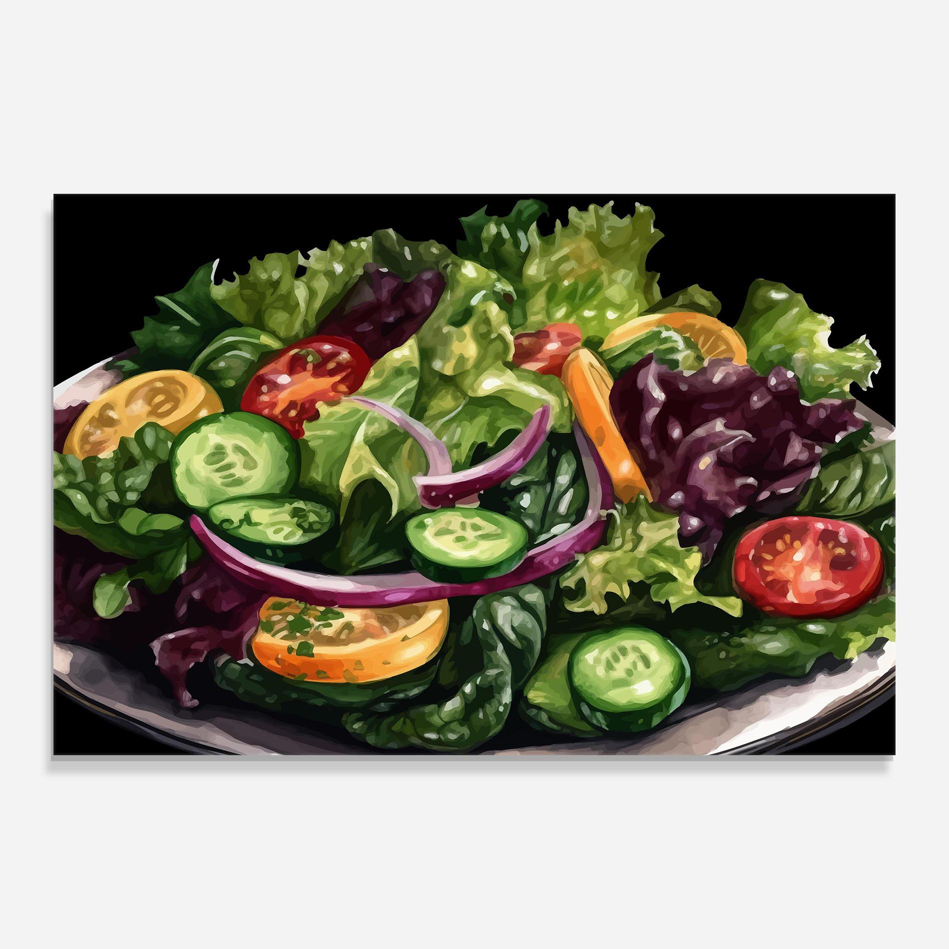 Obraz na Szkle Cucumber Salad mockup 0