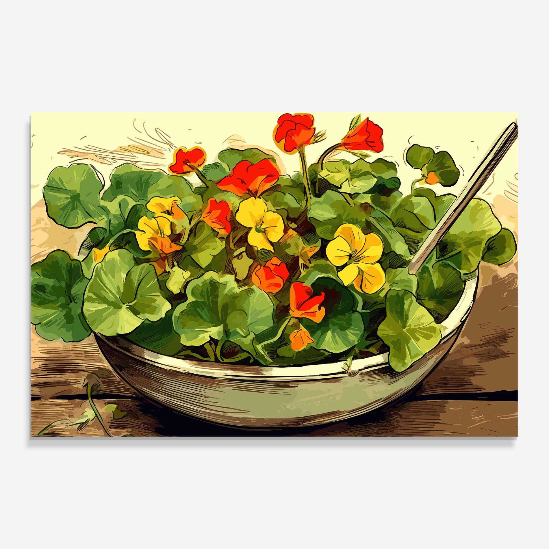 Obraz na Szkle Flower Food mockup 0