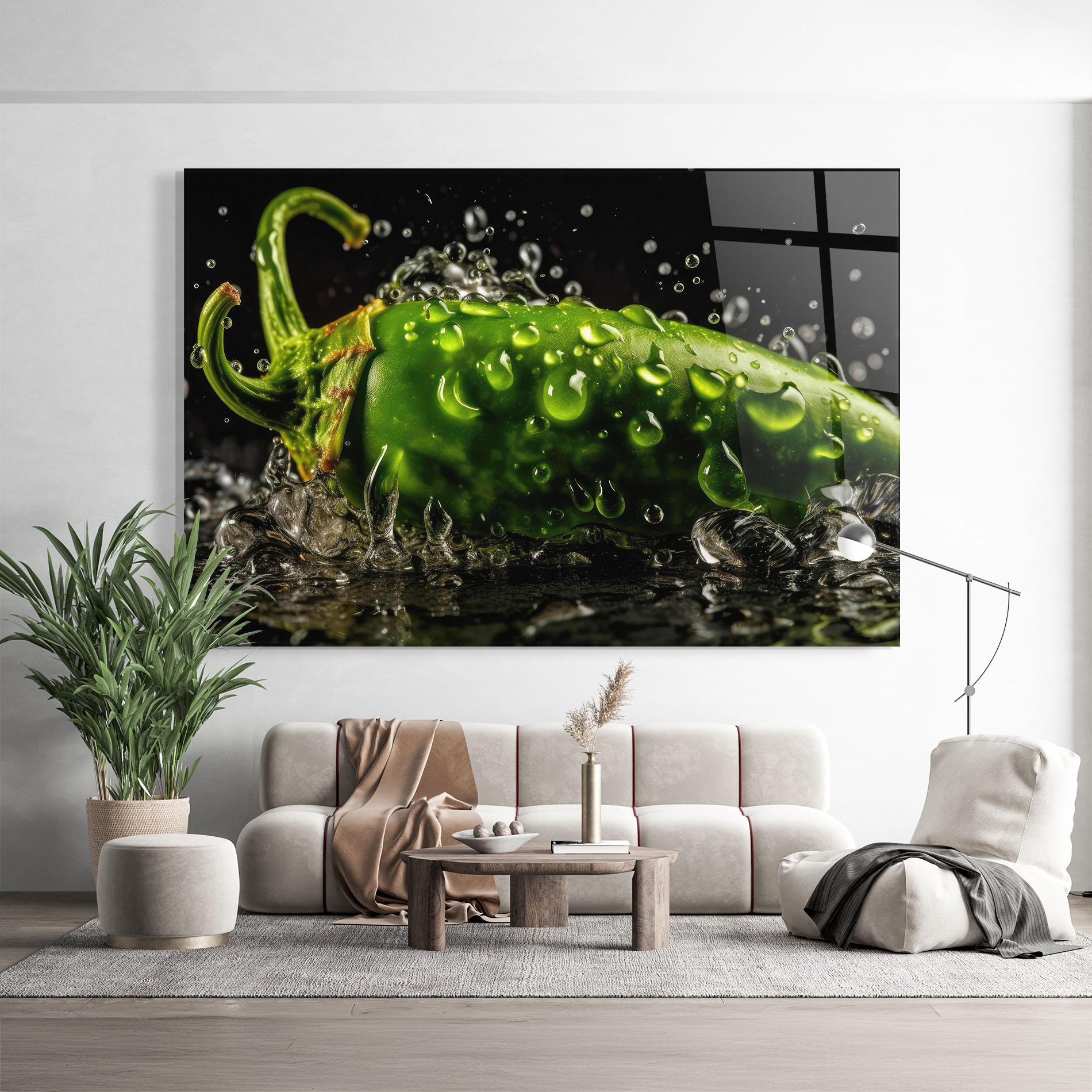 Obraz na Szkle Chili Splash mockup 9