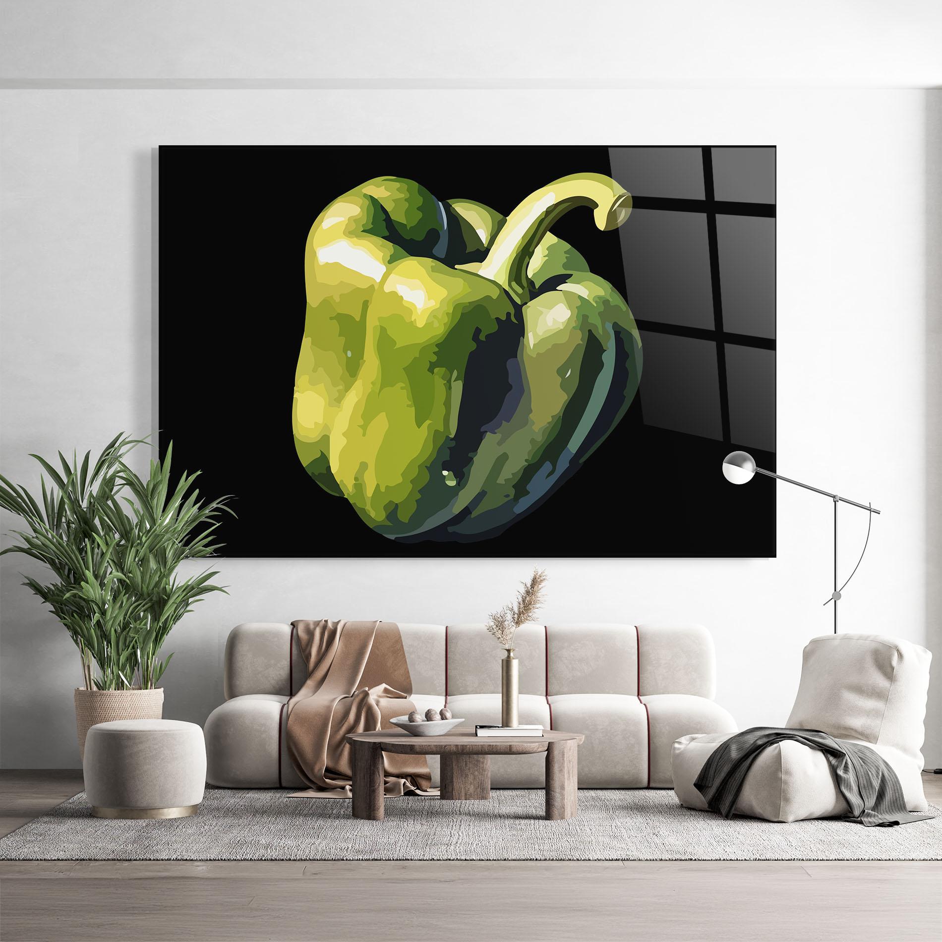 Obraz na Szkle Cool Bellpepper mockup 9