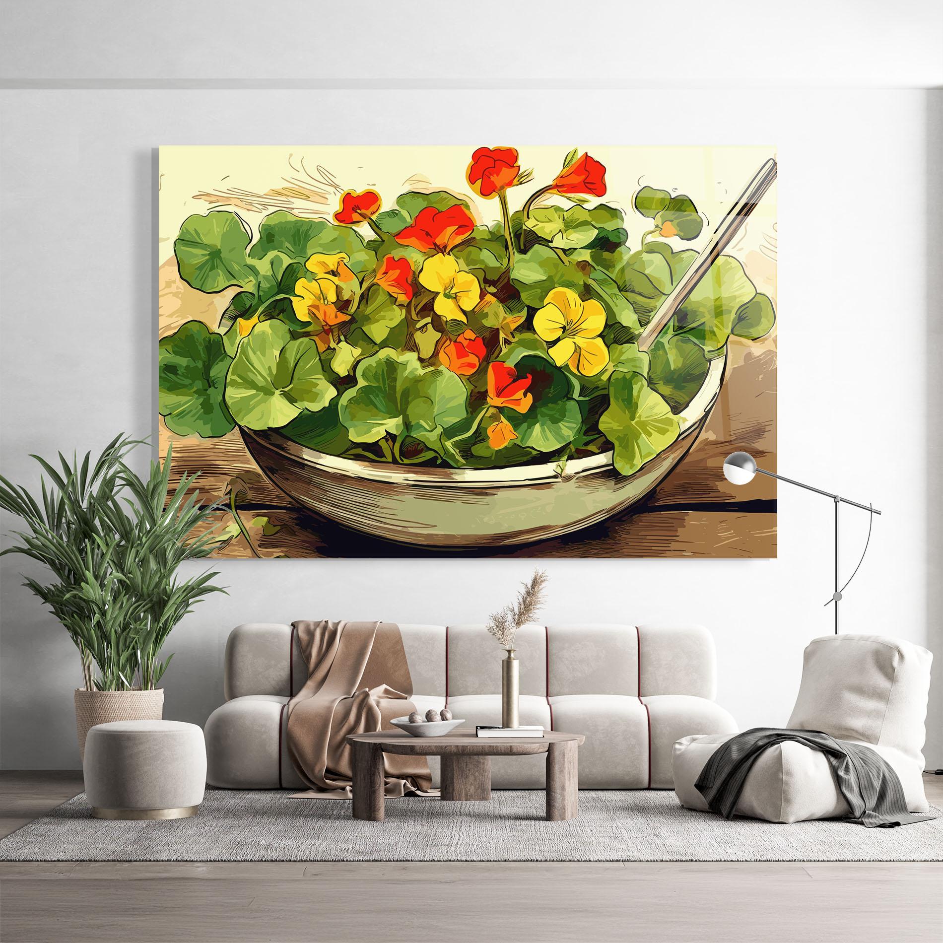 Obraz na Szkle Flower Food mockup 9