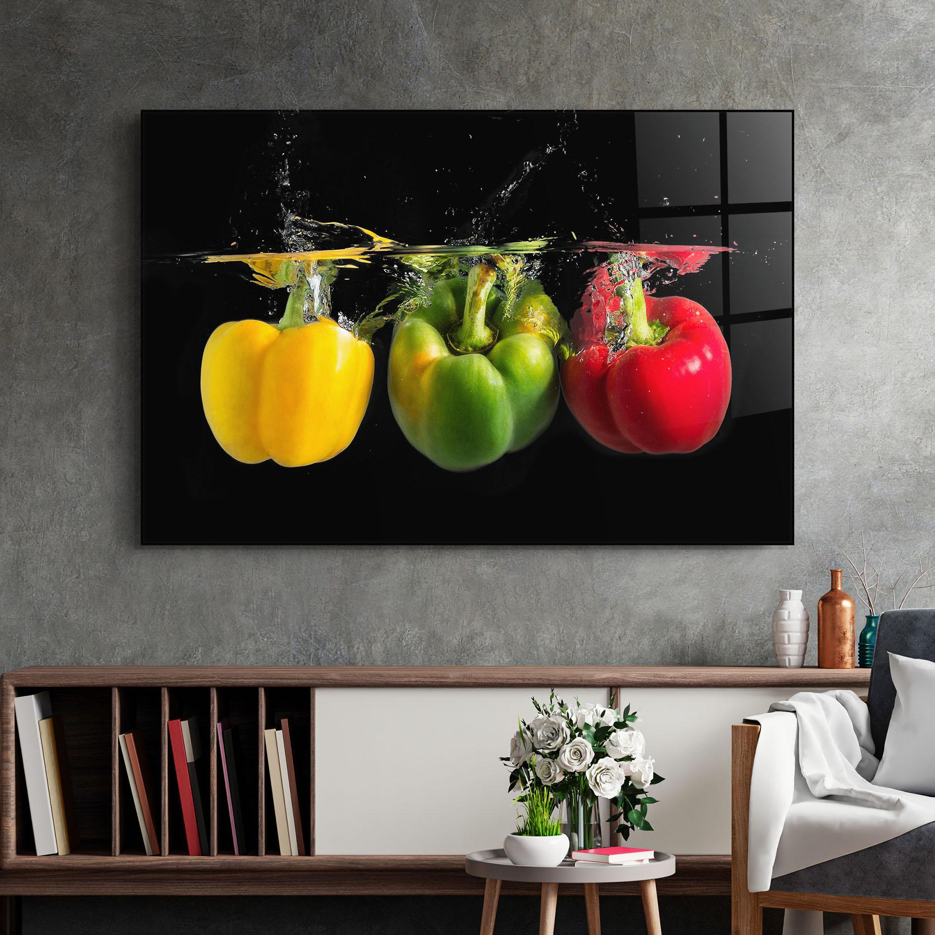 Obraz na Szkle Bellpepper Nice Splash mockup 2