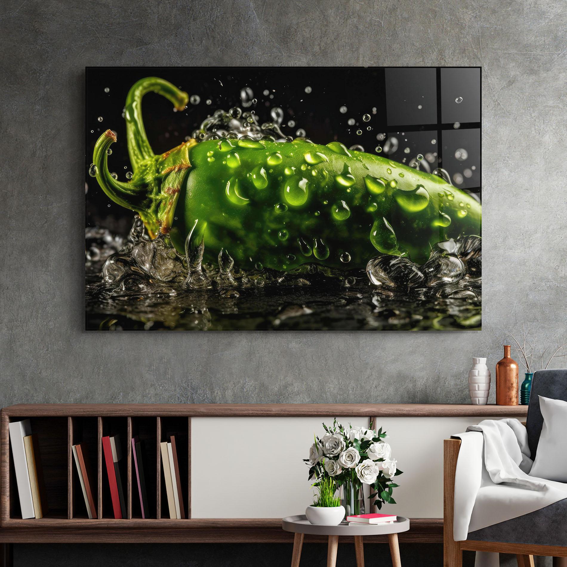 Obraz na Szkle Chili Splash mockup 2