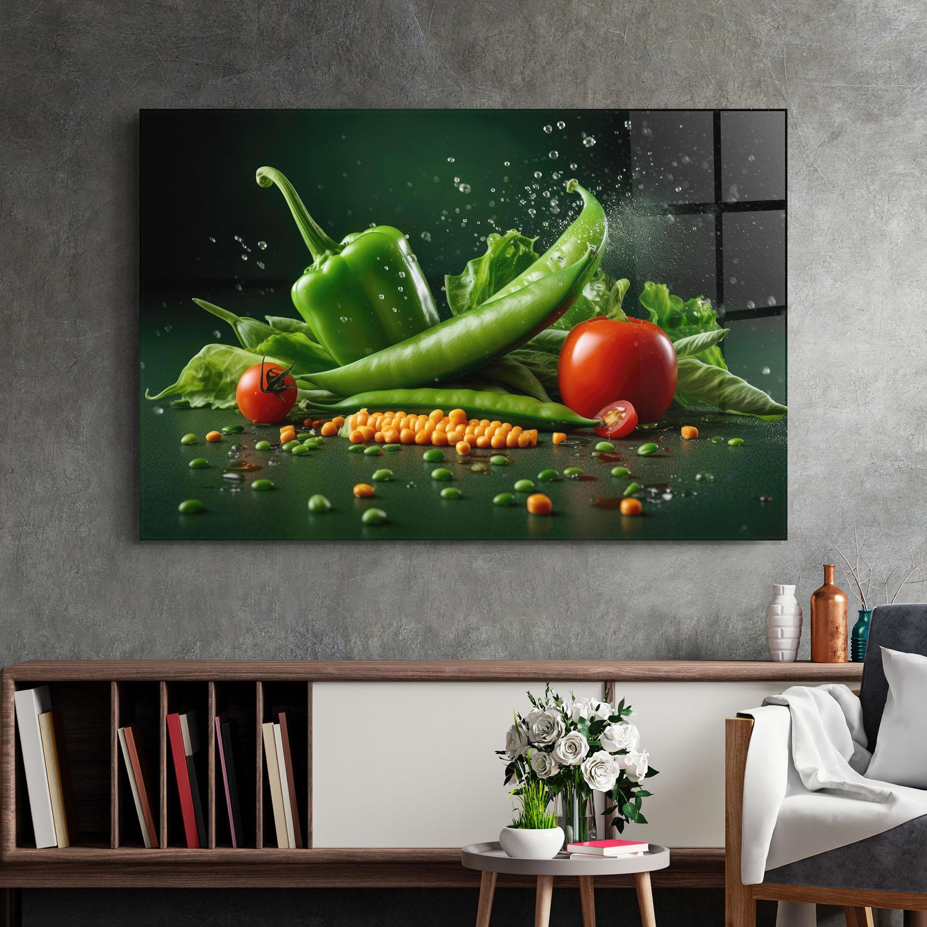 Obraz na Szkle Fresh Vegetables mockup 2