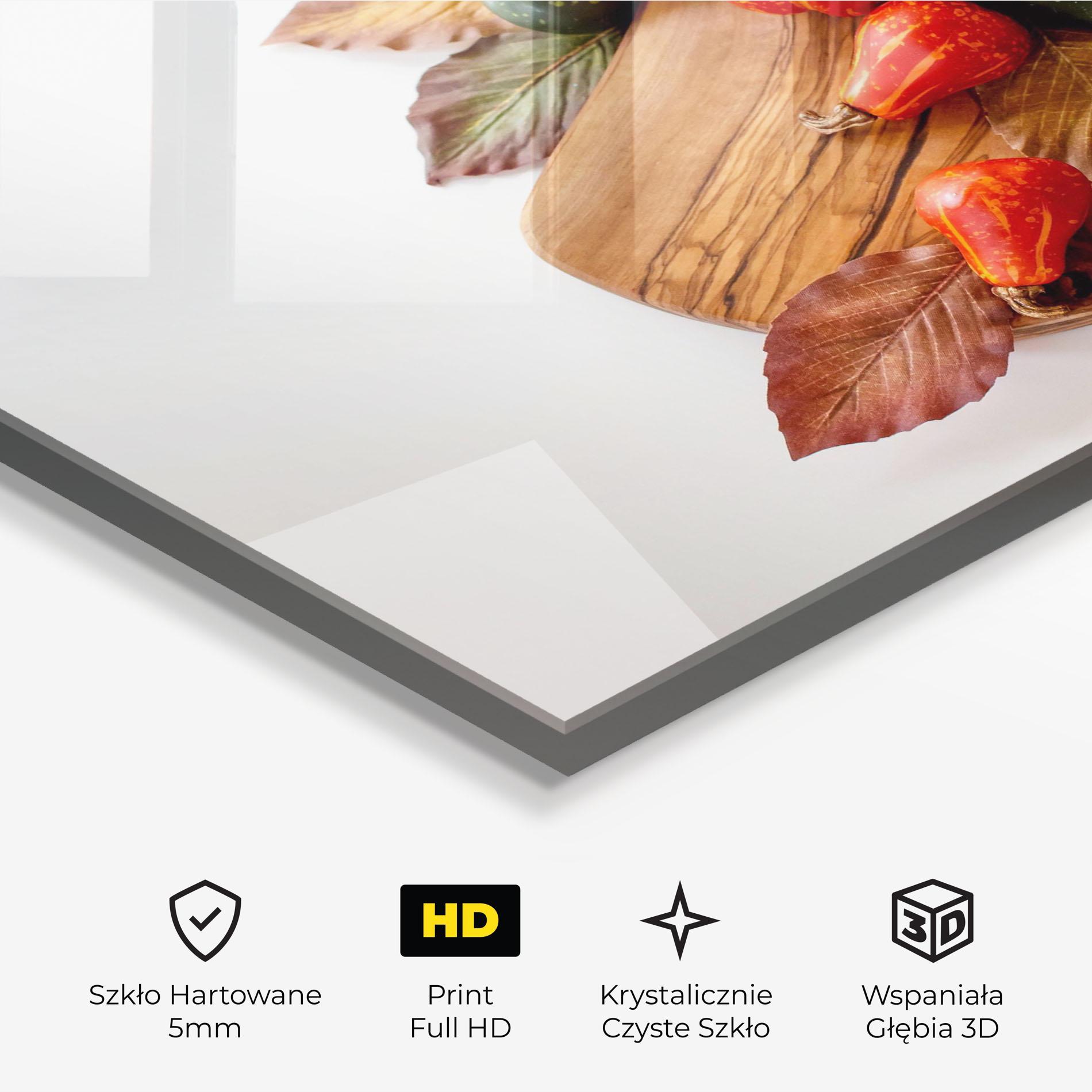 Obraz na Szkle Autumn Pumpkins mockup 3