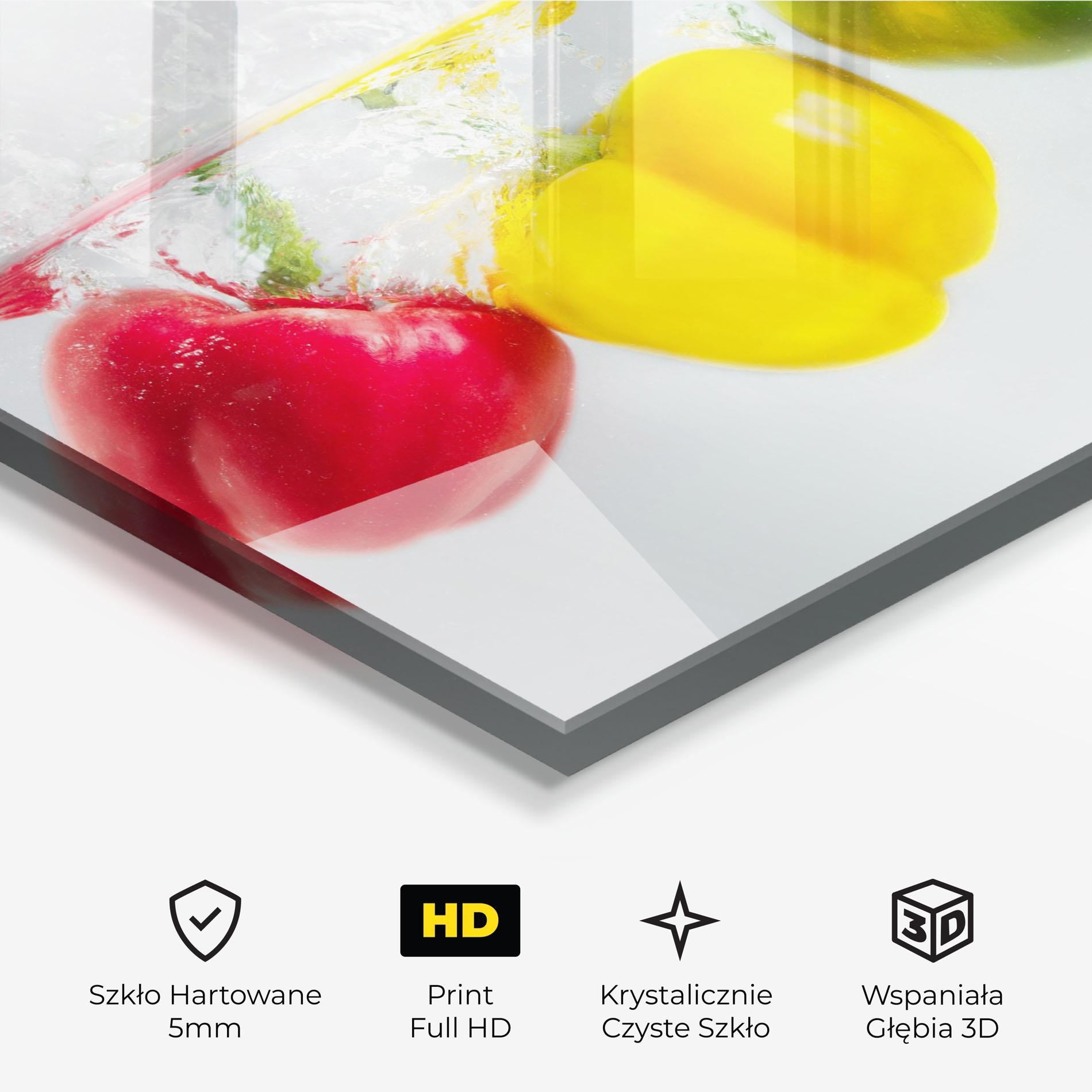 Obraz na Szkle Bellpepper In Water mockup 3