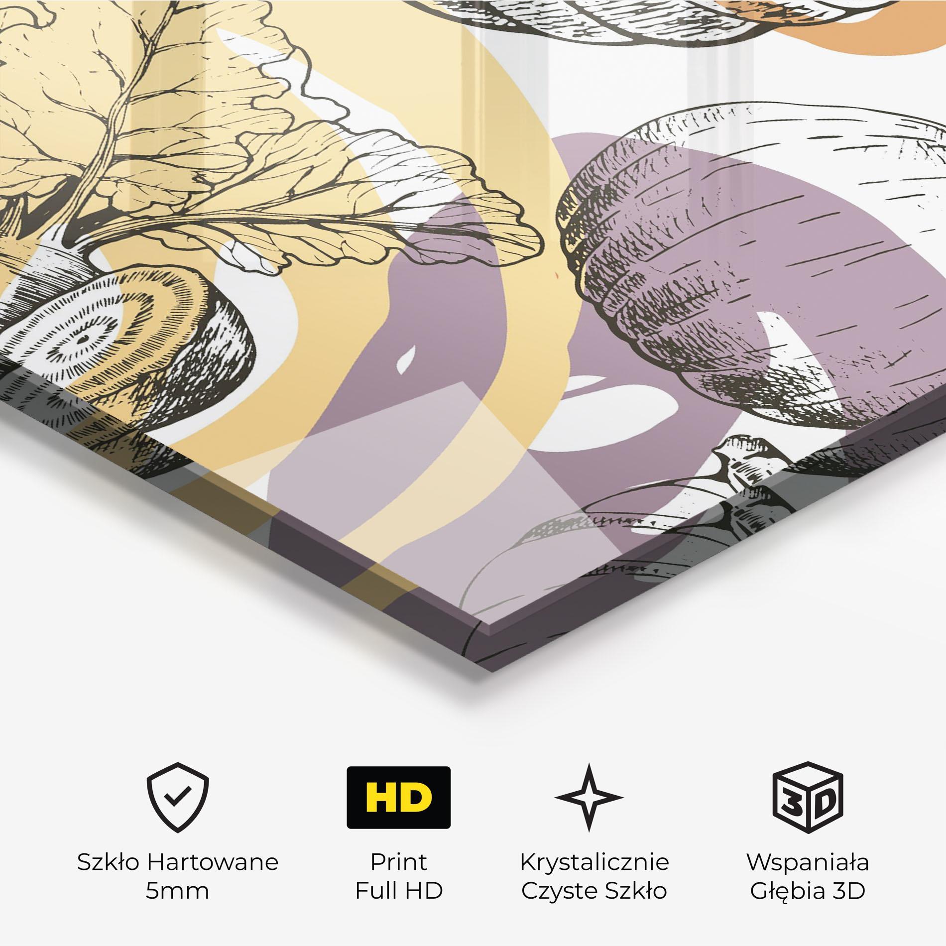 Obraz na Szkle Cream Vegetables Art mockup 3