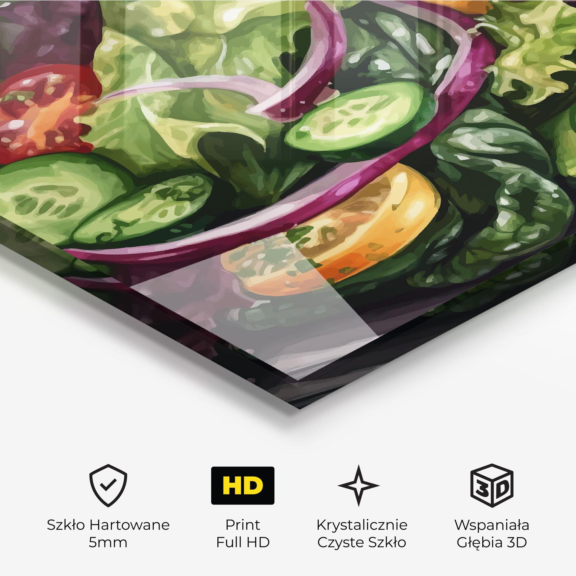 Obraz na Szkle Cucumber Salad mockup 3